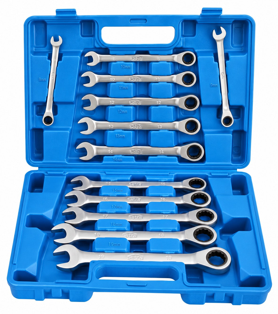 Trusa chei combinate cu clichet 8-19mm 12piese SATRA