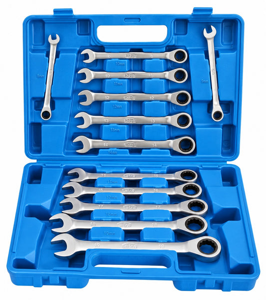 Trusa chei combinate cu clichet 8-19mm 12piese SATRA