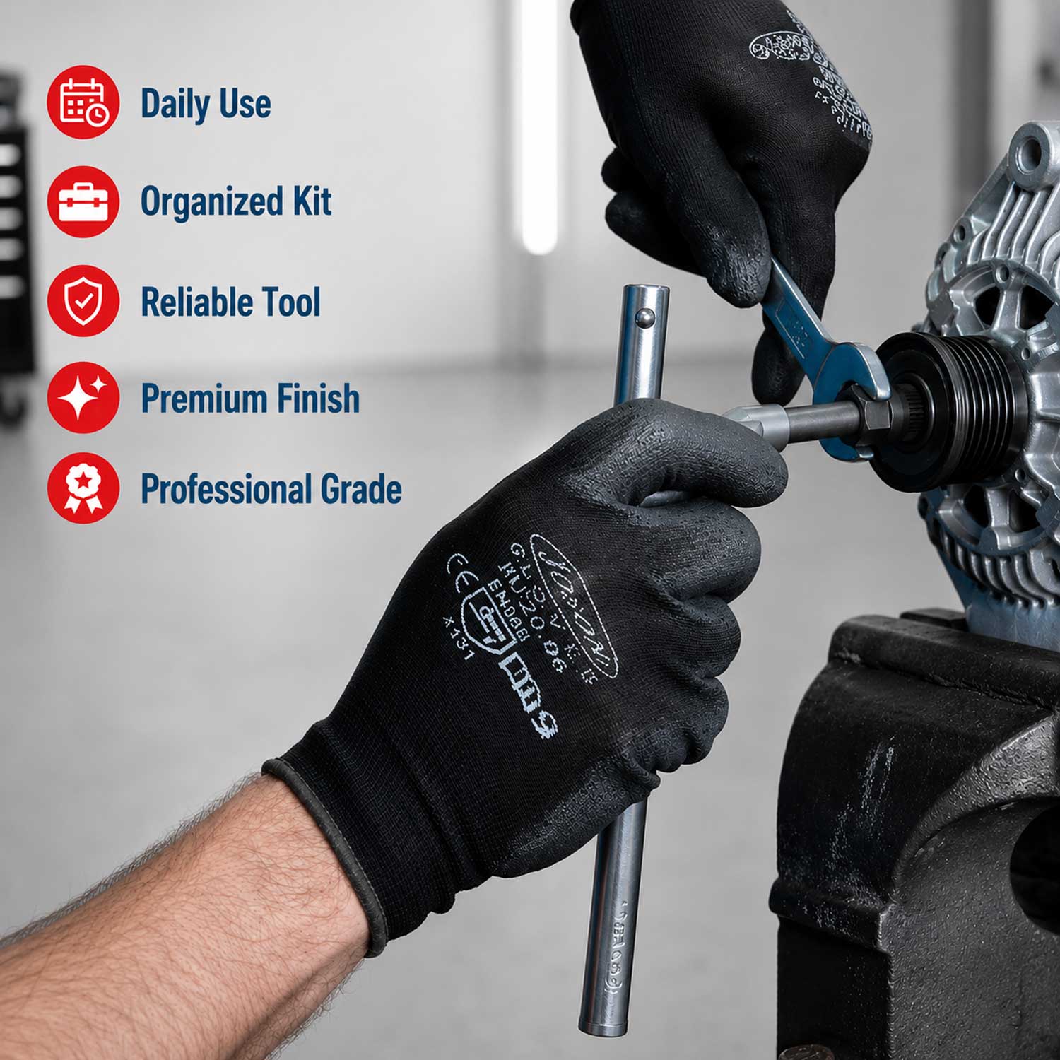 Trusa chei montare demontare fulii alternator auto, universala, 13 piese GEBO TOOLS