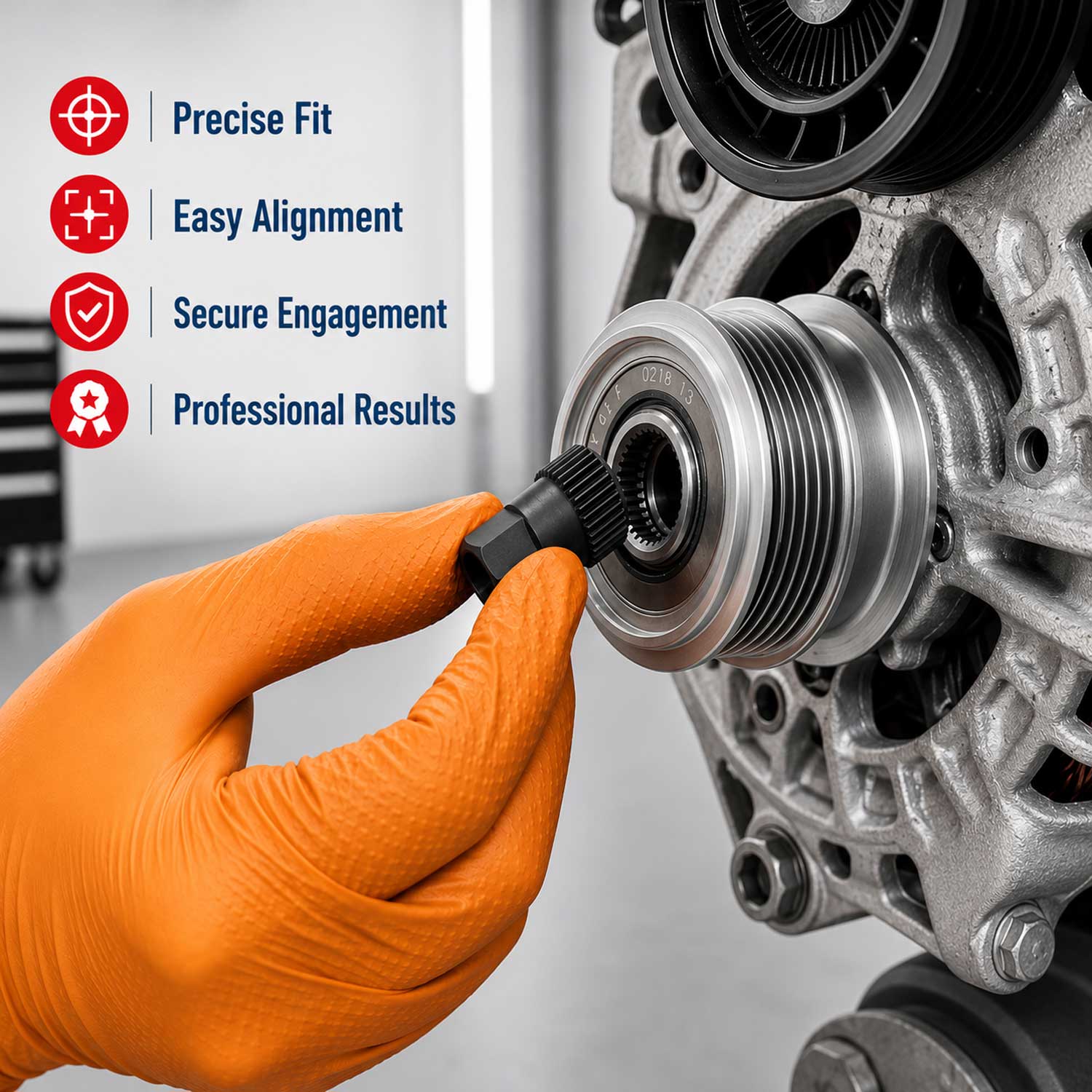 Trusa chei montare demontare fulii alternator auto, universala, 13 piese GEBO TOOLS
