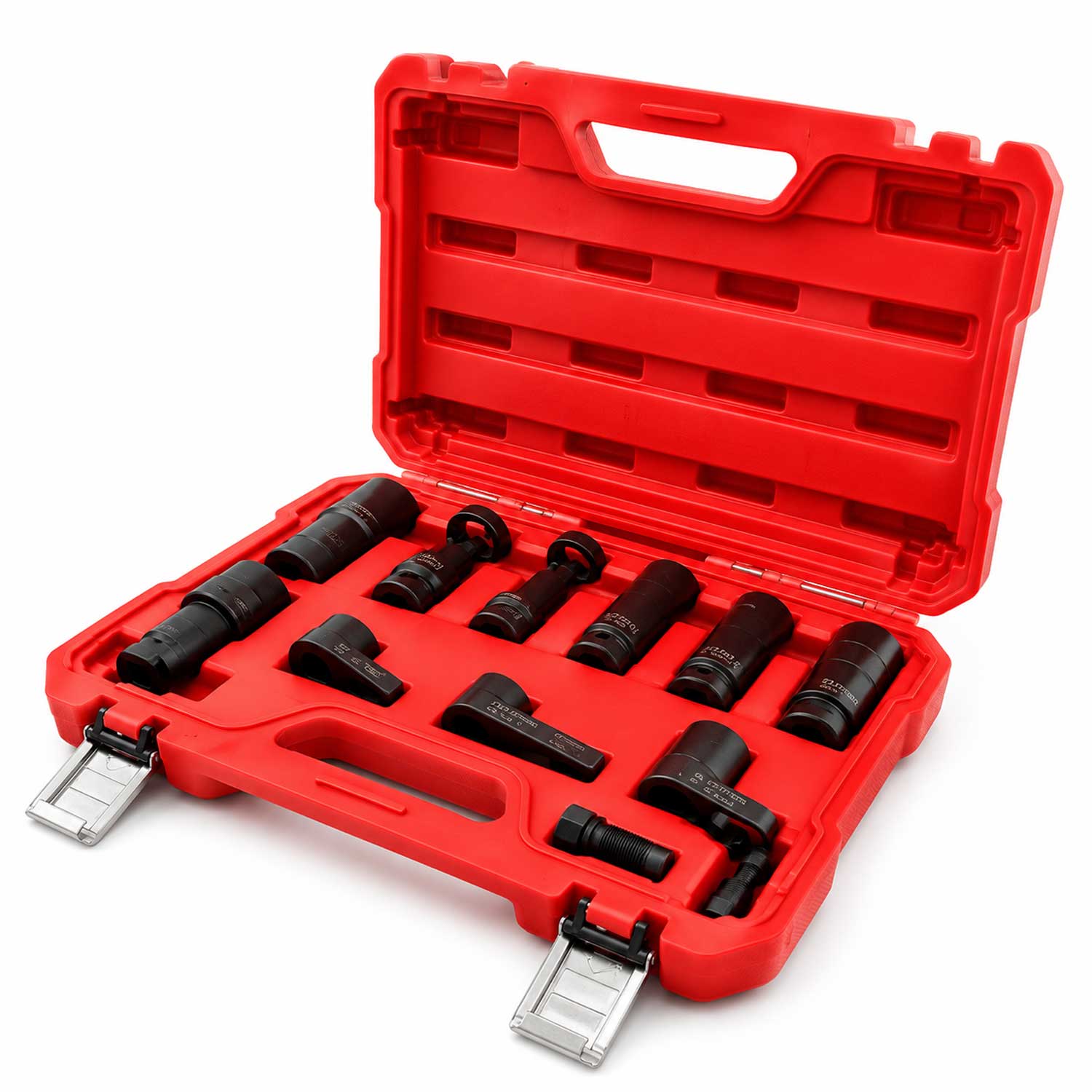 Trusa chei tubulare special decupate de impact pentru senzori sonda lamda si injectoare 11 piese GEBO TOOLS