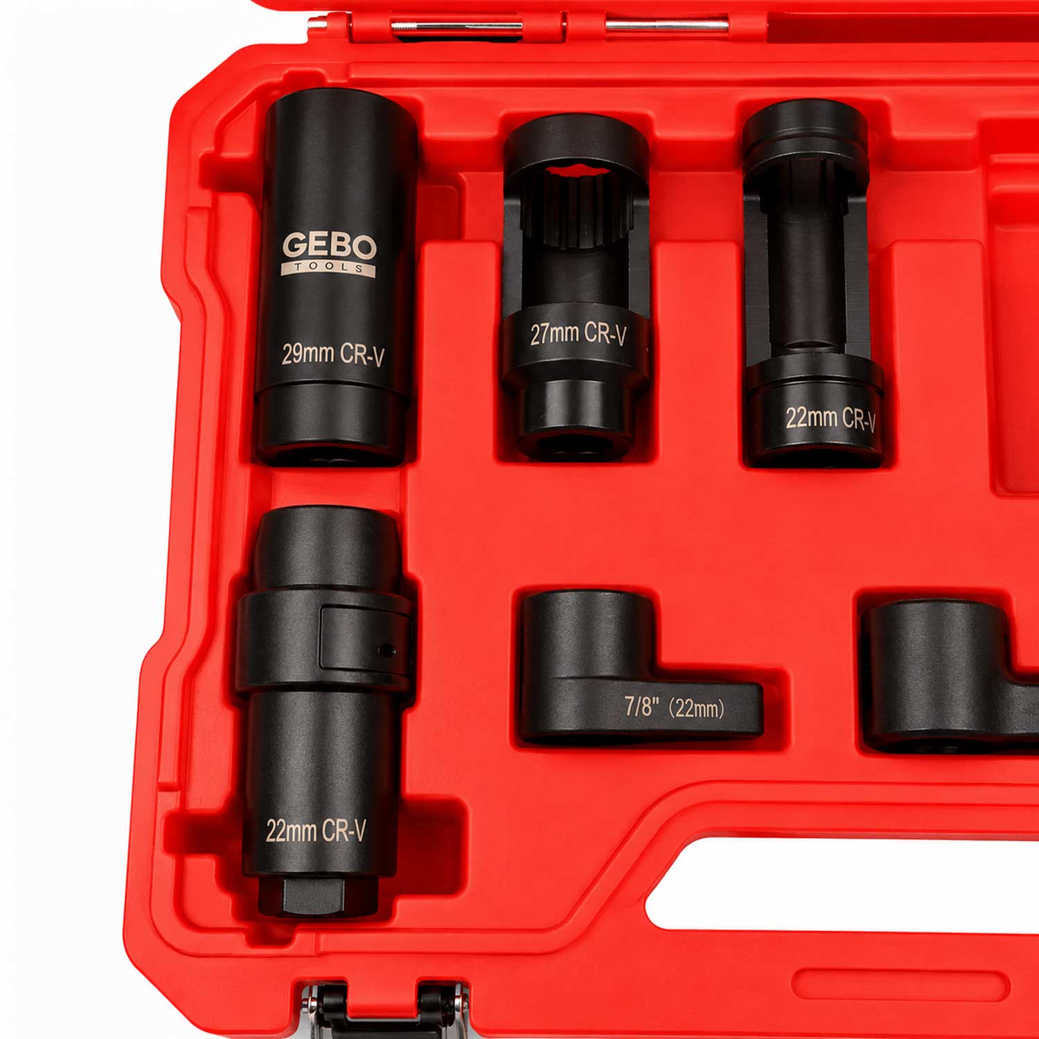 Trusa chei tubulare special decupate de impact pentru senzori sonda lamda si injectoare 11 piese GEBO TOOLS