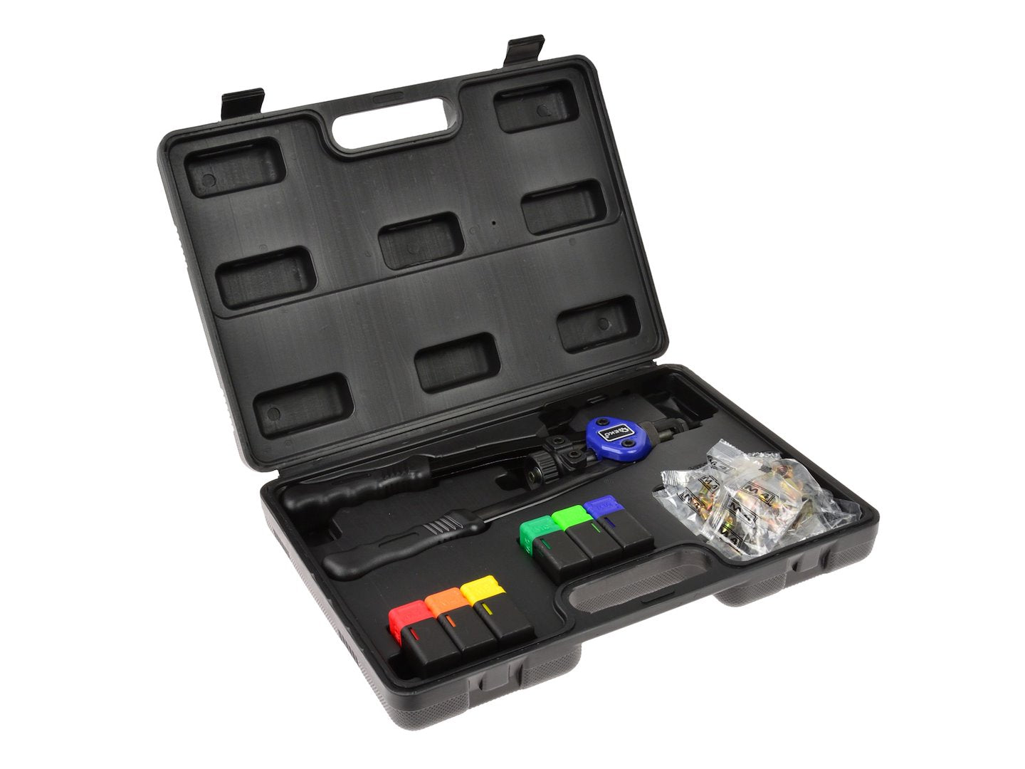 Trusa cleste profesional de nituit popnituri si piulite m3-m10 GEKO