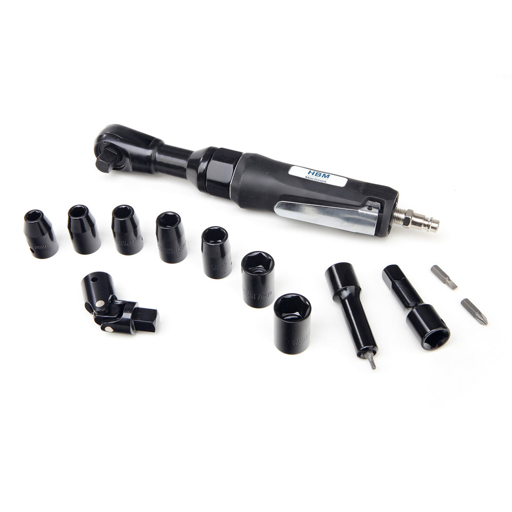 Trusa clichet pneumatic cu tubulare 1/2 17 piese 9-19mm HBM MACHINES