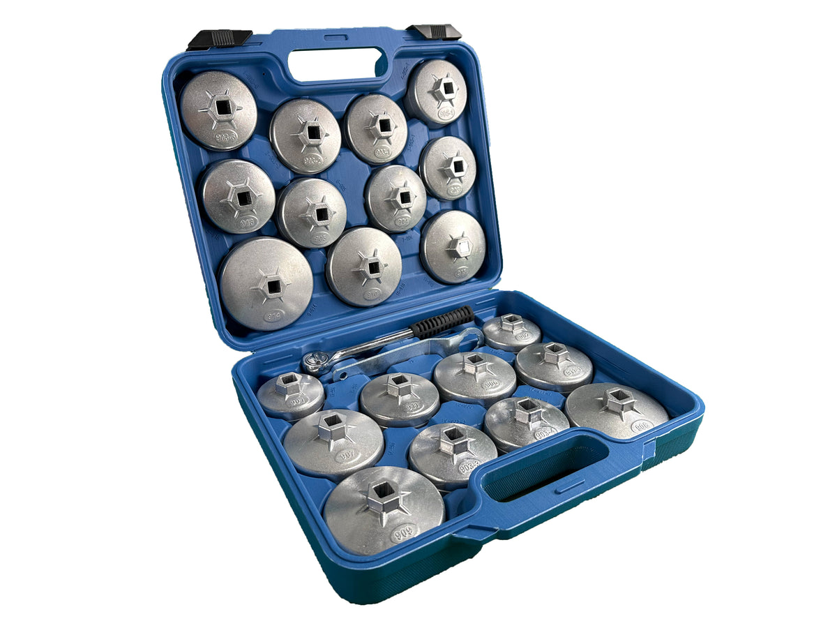 Trusa cu chei capace din aluminiu pentru filtre de ulei 23 piese GEBO TOOLS