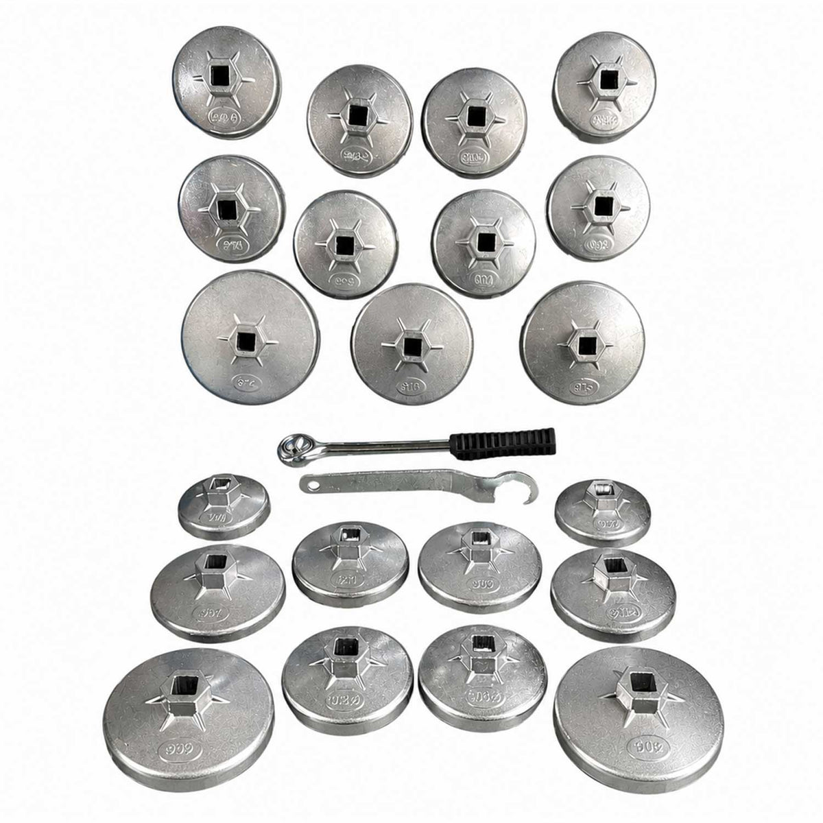 Trusa cu chei capace din aluminiu pentru filtre de ulei 23 piese GEBO TOOLS