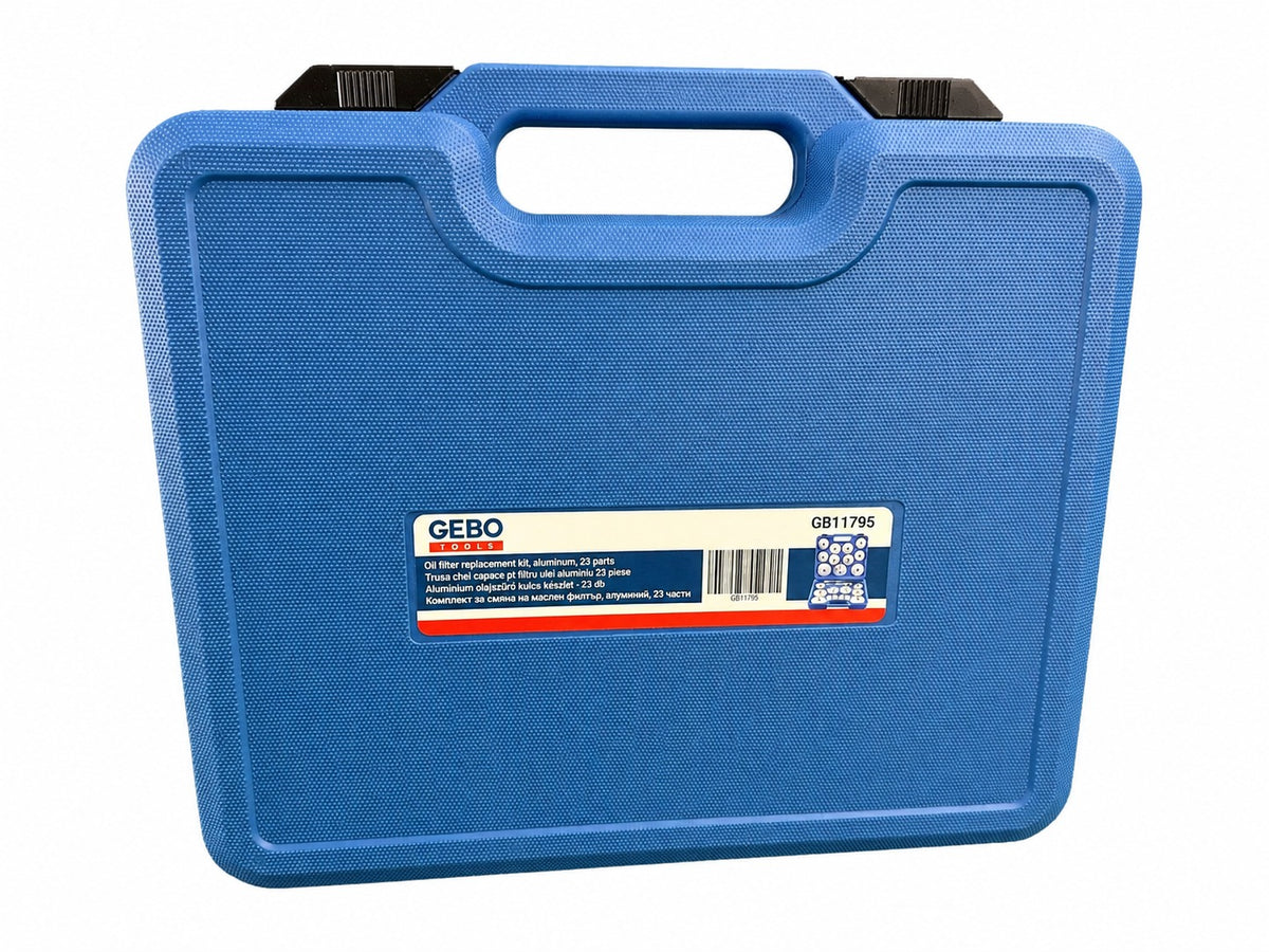 Trusa cu chei capace din aluminiu pentru filtre de ulei 23 piese GEBO TOOLS