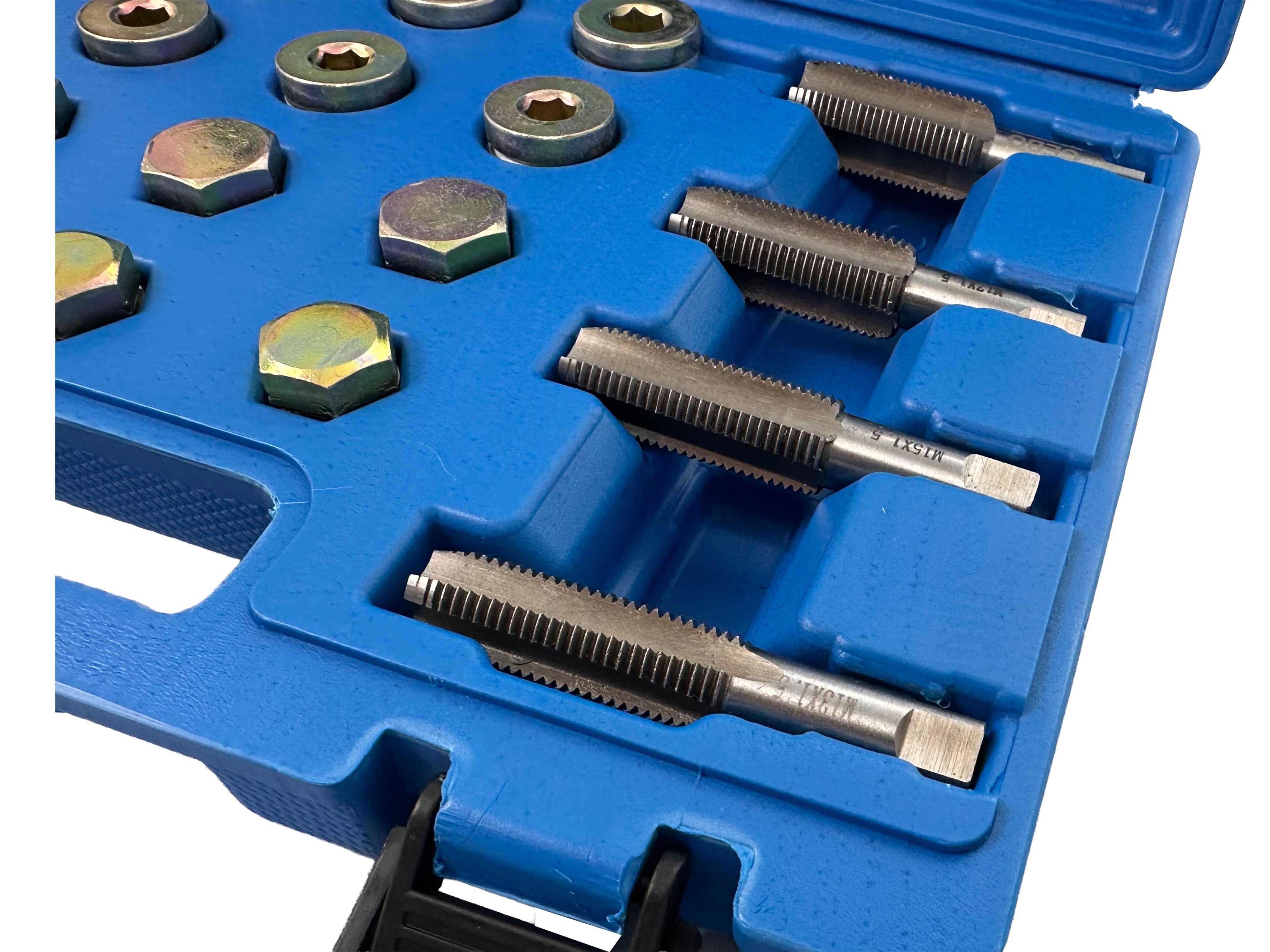 Trusa de reparat rectificat inlocuit filete buson baie de ulei m13-m15-m17-m20 GEBO TOOLS