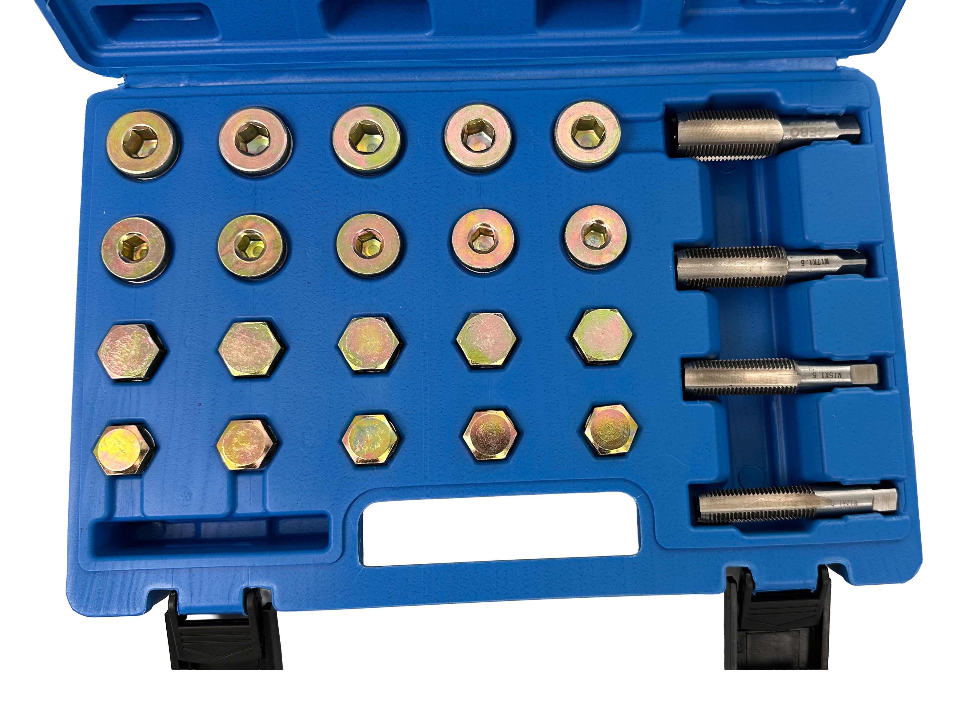 Trusa de reparat rectificat inlocuit filete buson baie de ulei m13-m15-m17-m20 GEBO TOOLS