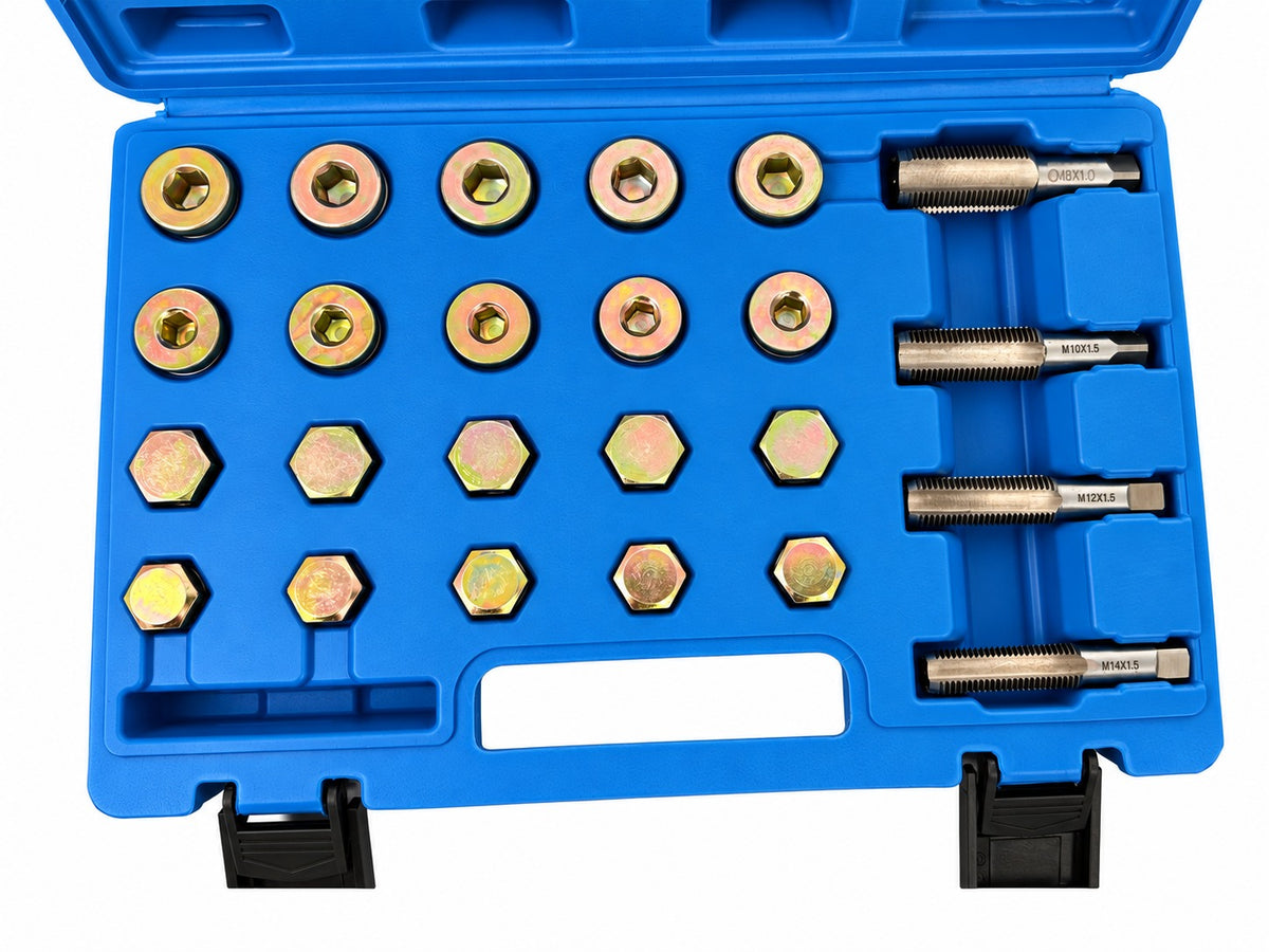 Trusa de reparat rectificat inlocuit filete buson baie de ulei m13-m15-m17-m20 GEBO TOOLS