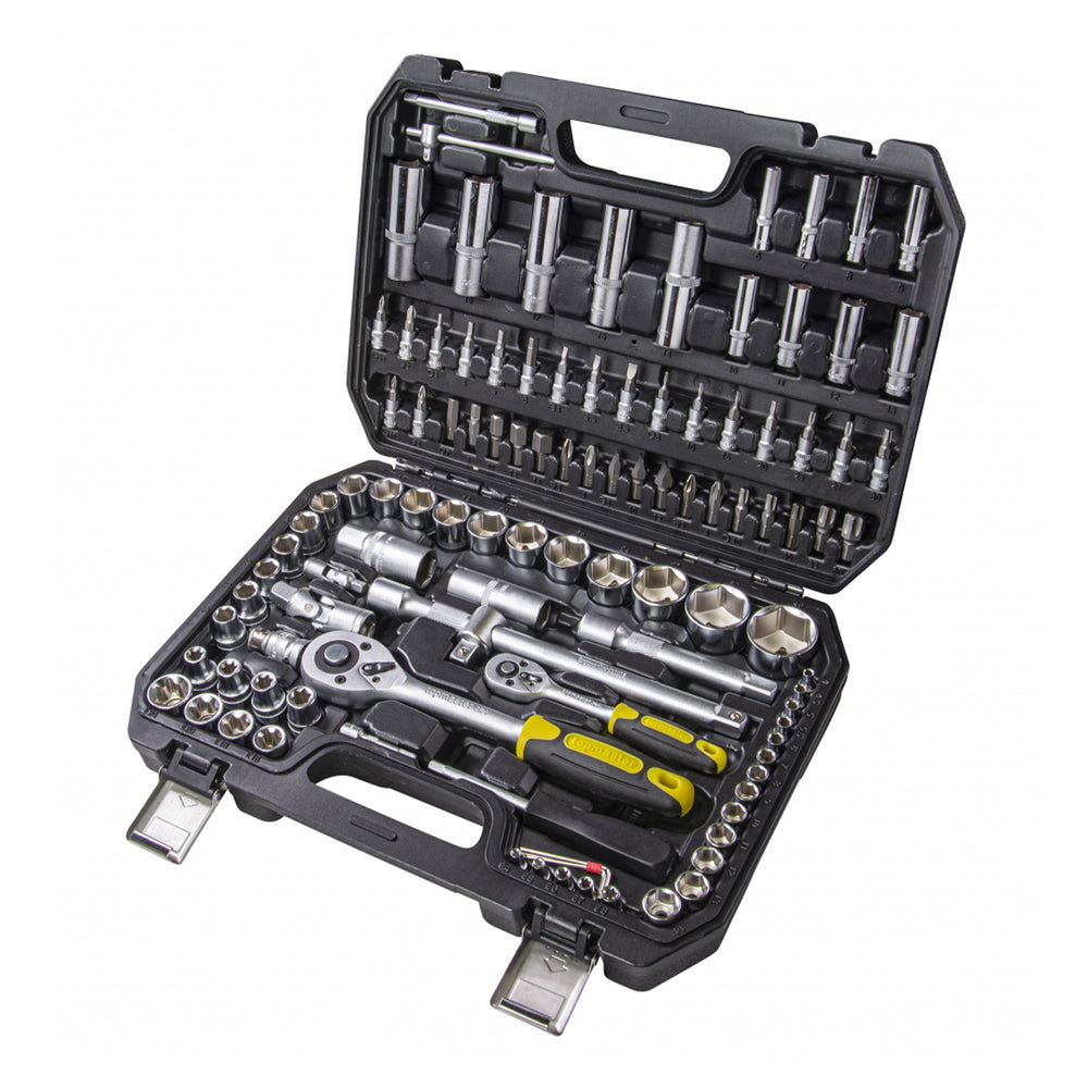 Trusa de scule 108 piese 1/4 1/2 cr-v TOPMASTER pro