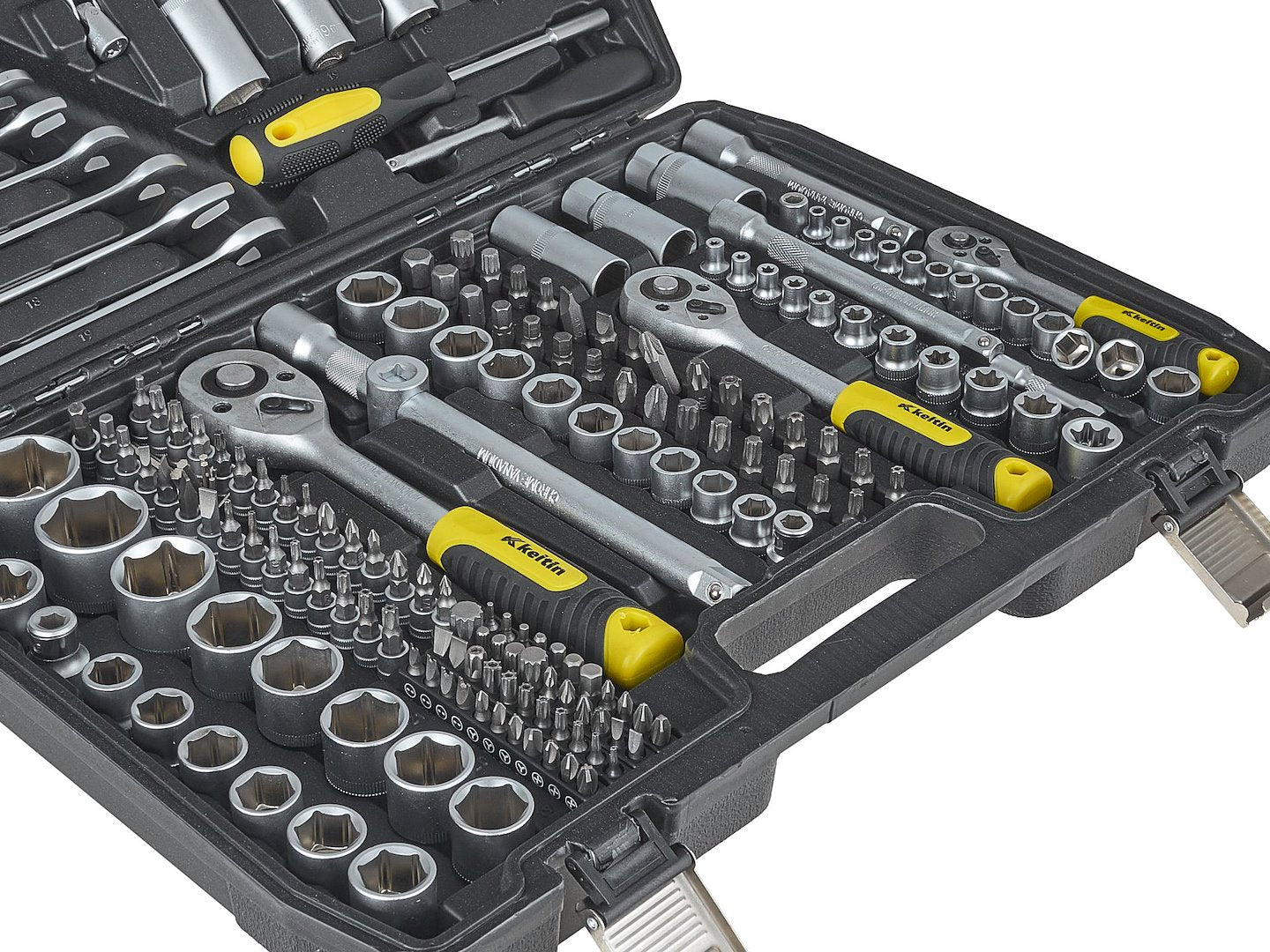 Trusa de scule 216 piese 1/4", 3/8", 1/2" KELTIN