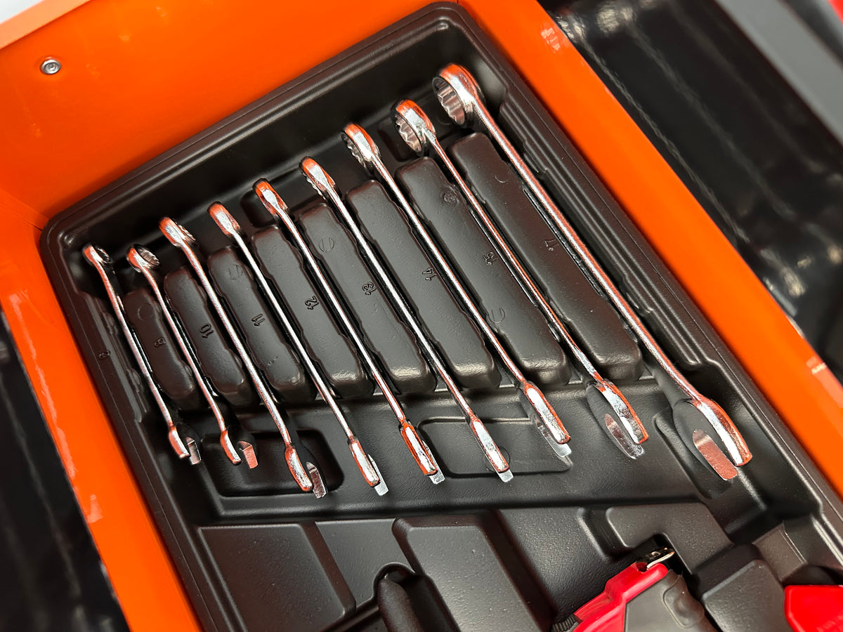 Trusa de scule metalica echipata cu 85 piese GEBO TOOLS