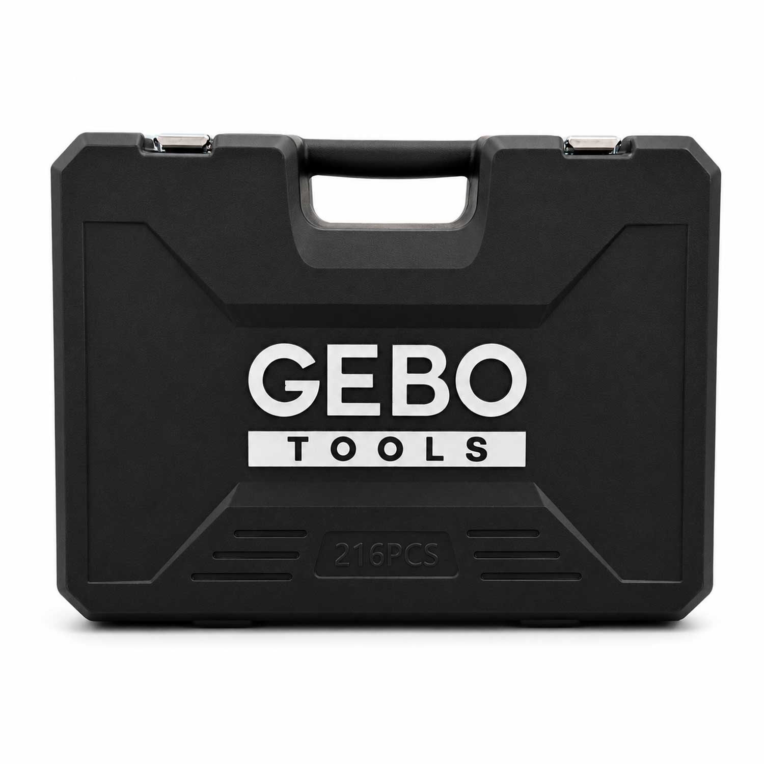 Trusa de scule profesionala cu tubulare si clicheti 1/2 3/8 1/4 216 piese GEBO TOOLS