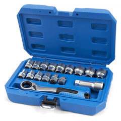 Trusa de tubulare VARIO plus cu clichet 17 piese 10-24mm HBM MACHINES