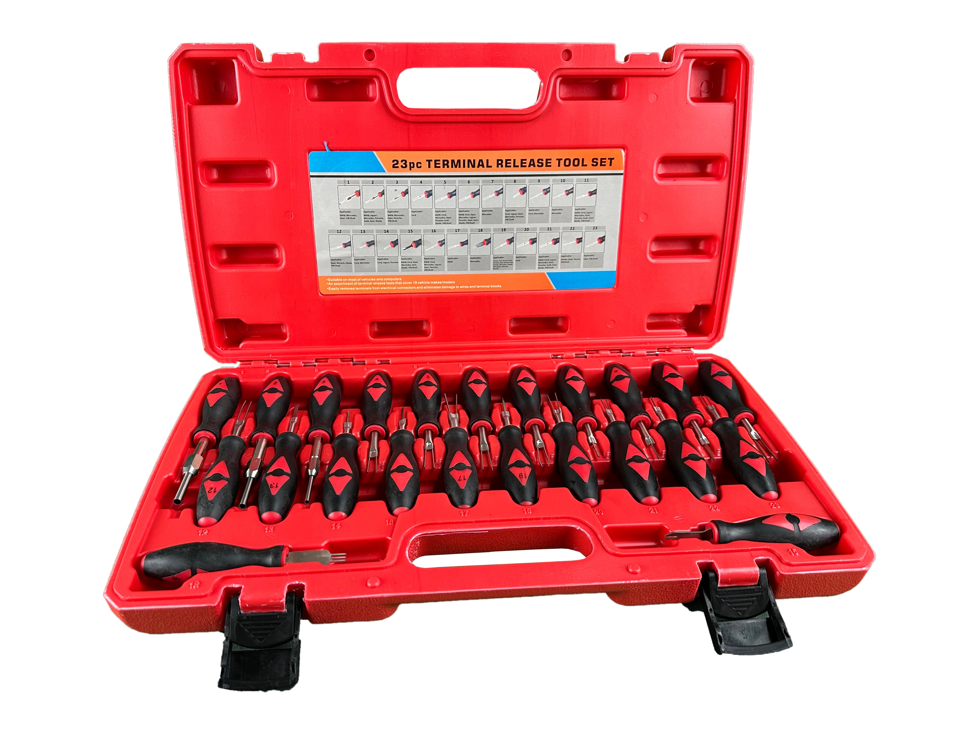 Trusa demontat pini terminale din prize si cuple electrice 23 piese GEBO TOOLS
