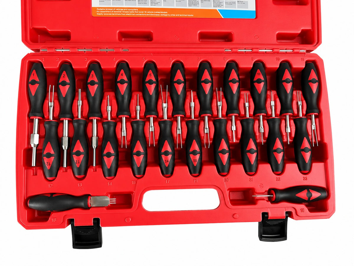 Trusa demontat pini terminale din prize si cuple electrice 23 piese GEBO TOOLS