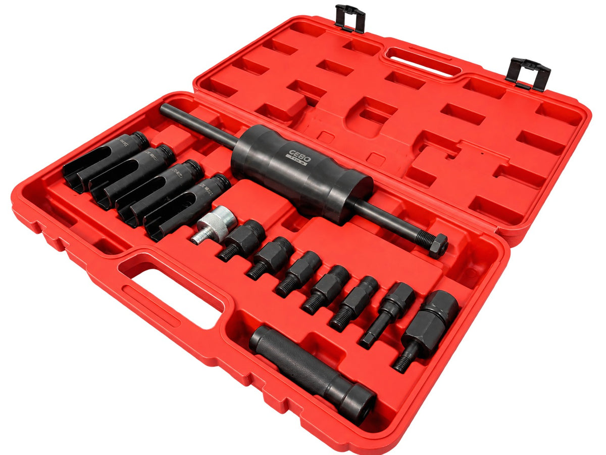 Trusa extractor injectoare 14 piese diesel GEBO TOOLS