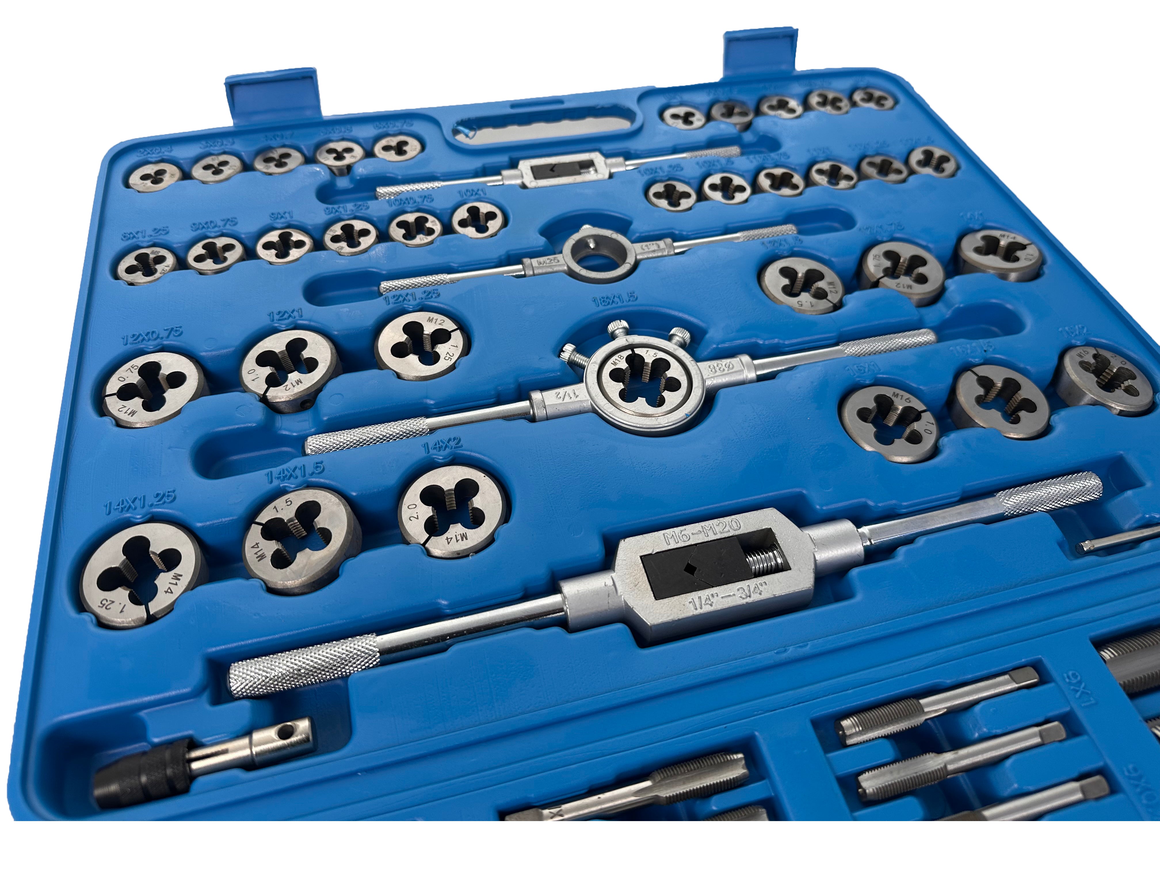 Trusa filiere si tarozi 110 piese m2-m18 GEBO TOOLS