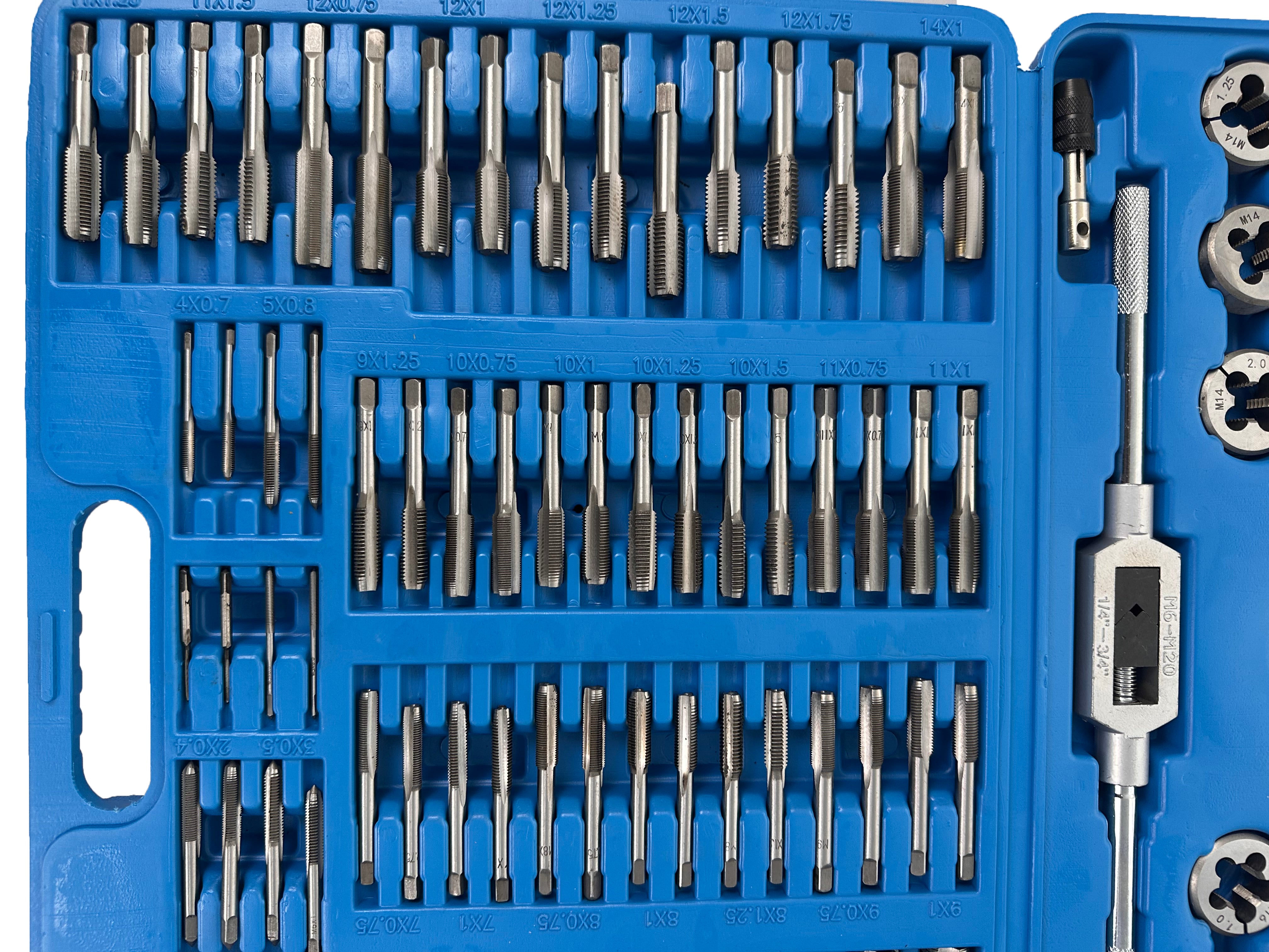 Trusa filiere si tarozi 110 piese m2-m18 GEBO TOOLS