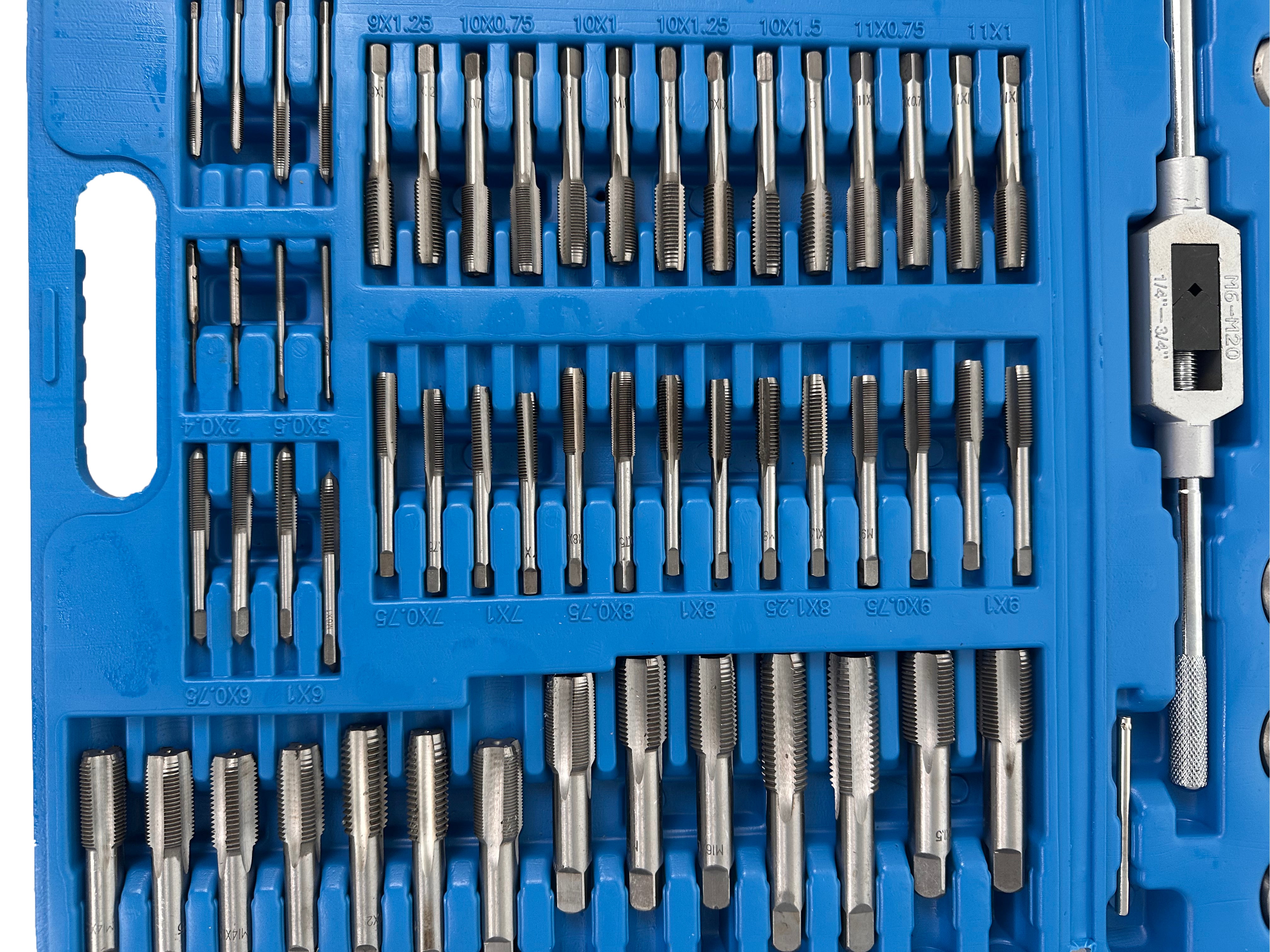 Trusa filiere si tarozi 110 piese m2-m18 GEBO TOOLS