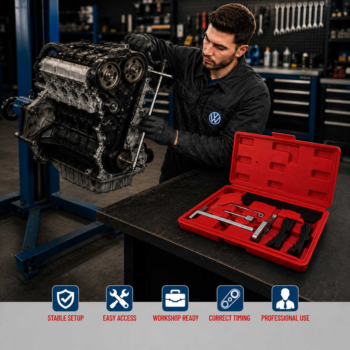 Trusa fixare distributie OPEL 1.6 1.8 16V GEBO TOOLS