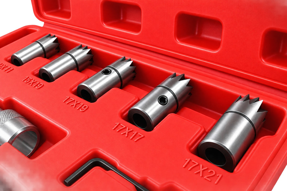 Trusa freze pentru curatat locas orificiu scaun injectoare 7 piese GEBO TOOLS