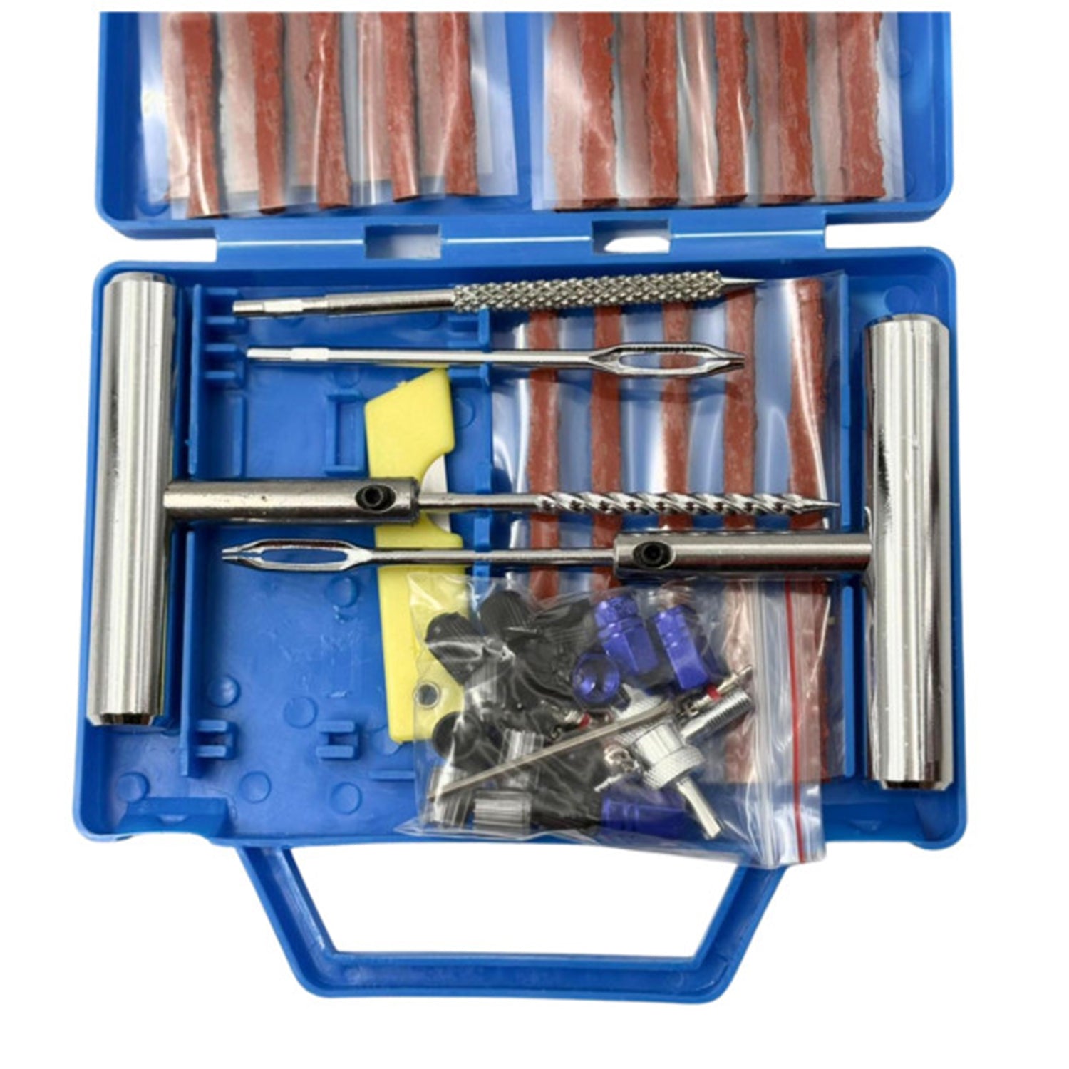 Trusa pentru reparat anvelope cu snur 53 piese