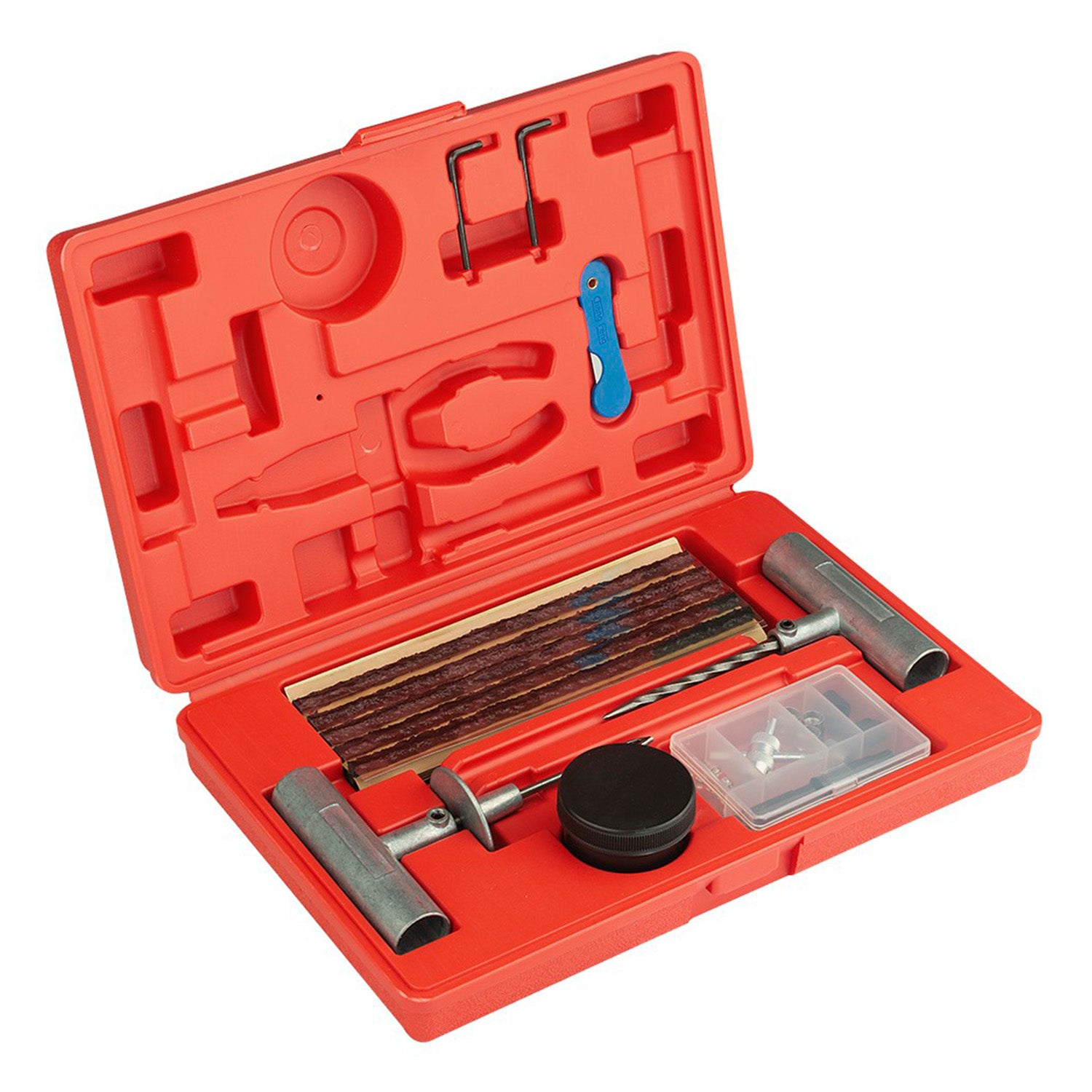 Trusa pentru reparat anvelope pneuri cu snur 55 piese