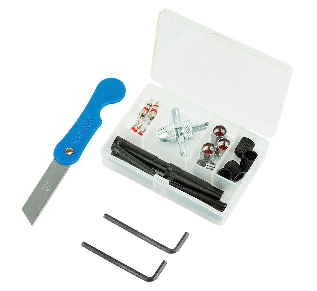 Trusa pentru reparat anvelope pneuri cu snur 55 piese