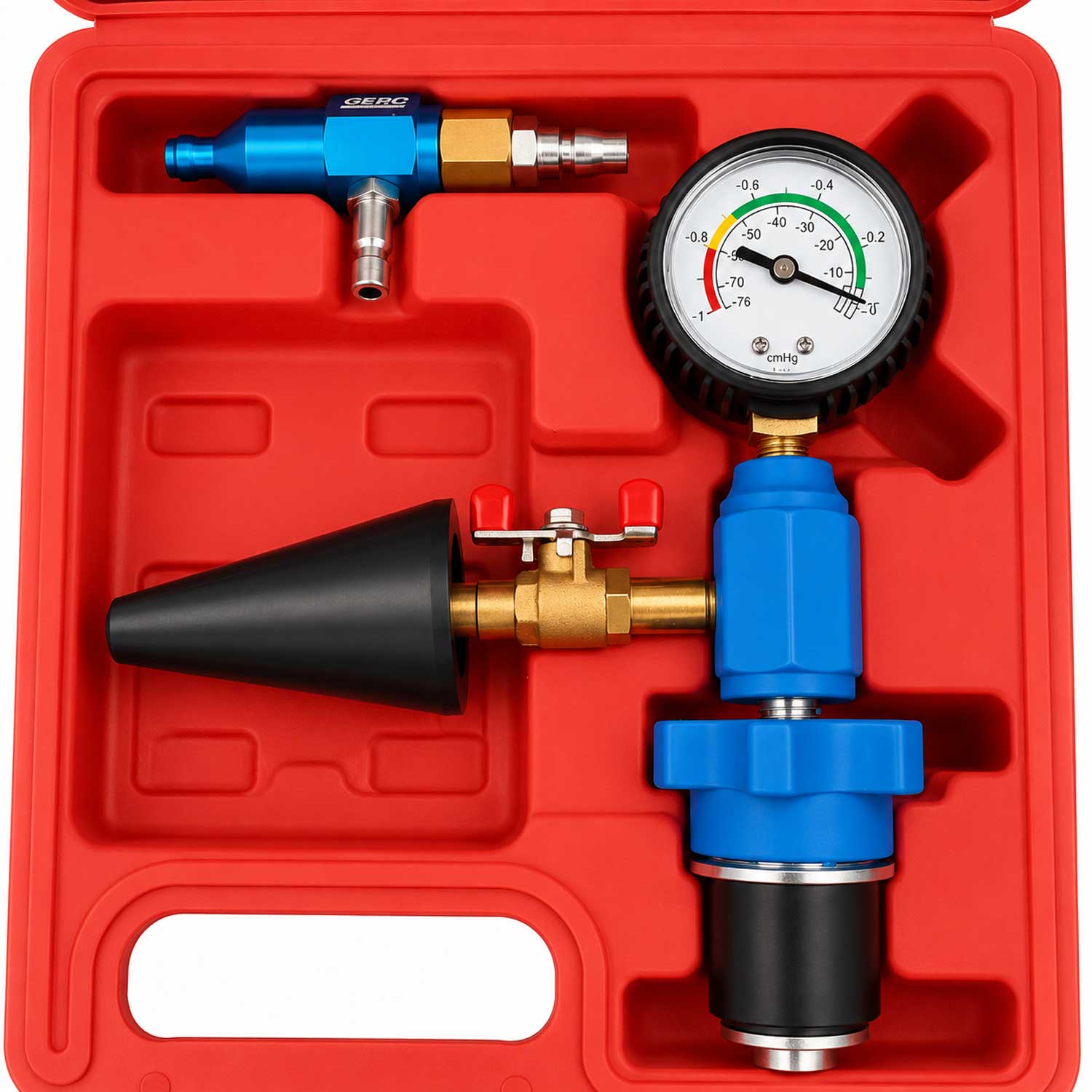 Trusa pentru umplerea si testarea pierderilor sistemului de racire auto GEBO TOOLS