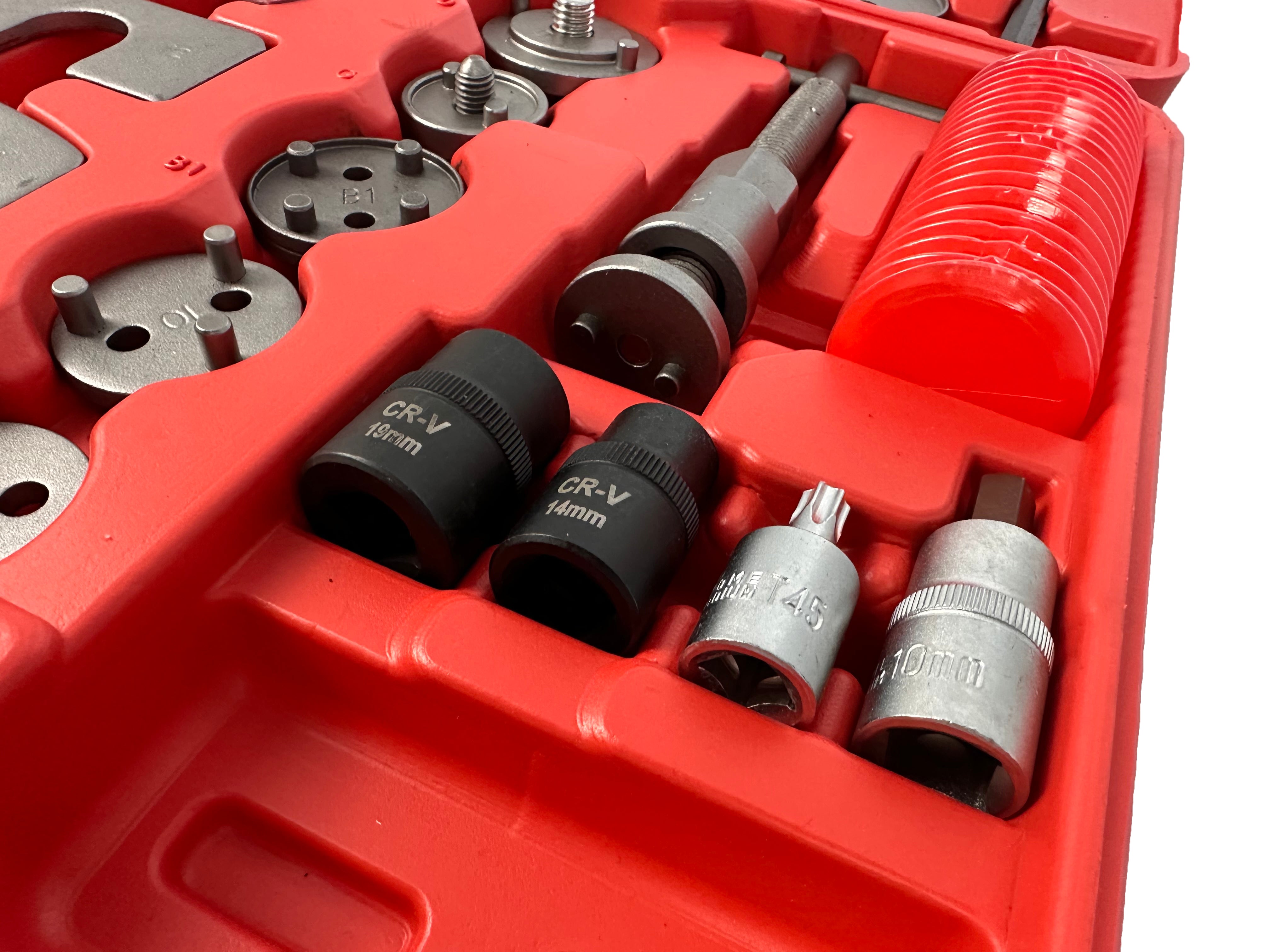 Trusa presa etriere pentru pistoane de frana 50 piese GEBO TOOLS