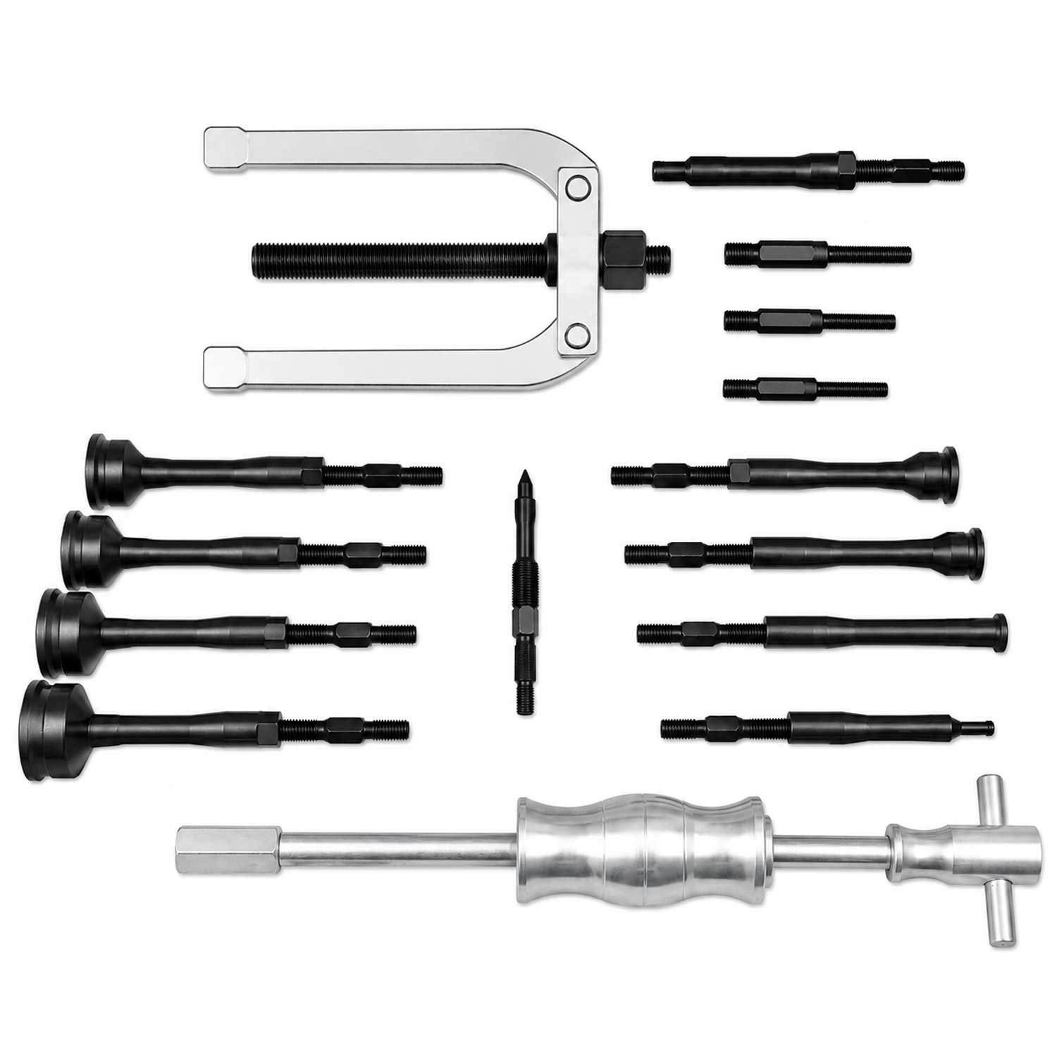 Trusa presa extractor bucse si rulmenti interior 8 - 58mm 17 piese GEBO TOOLS