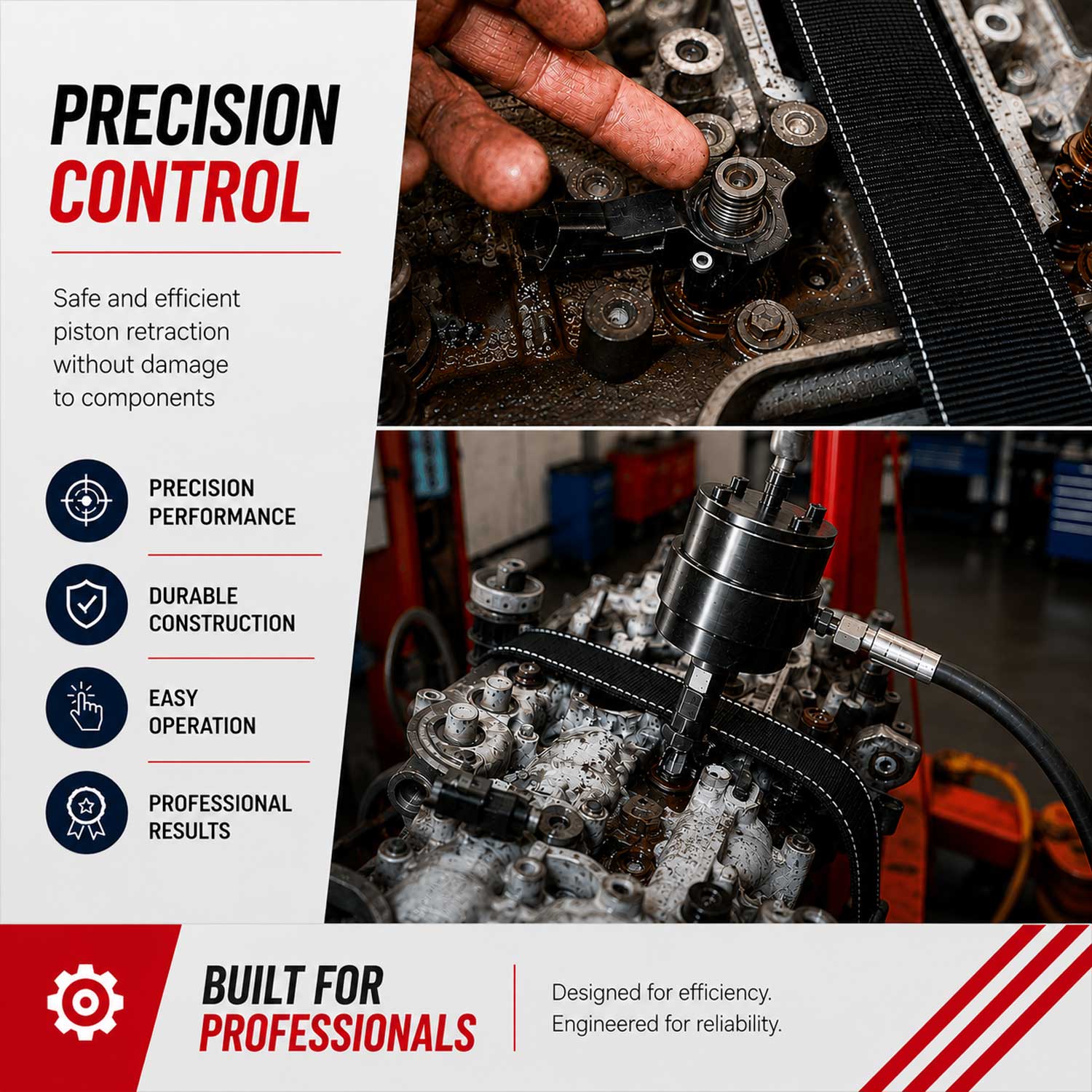 Trusa presa extractor pneumatic pentru injectoare forta 1000 NM 21 piese BOSCH delphi denso SIEMENS