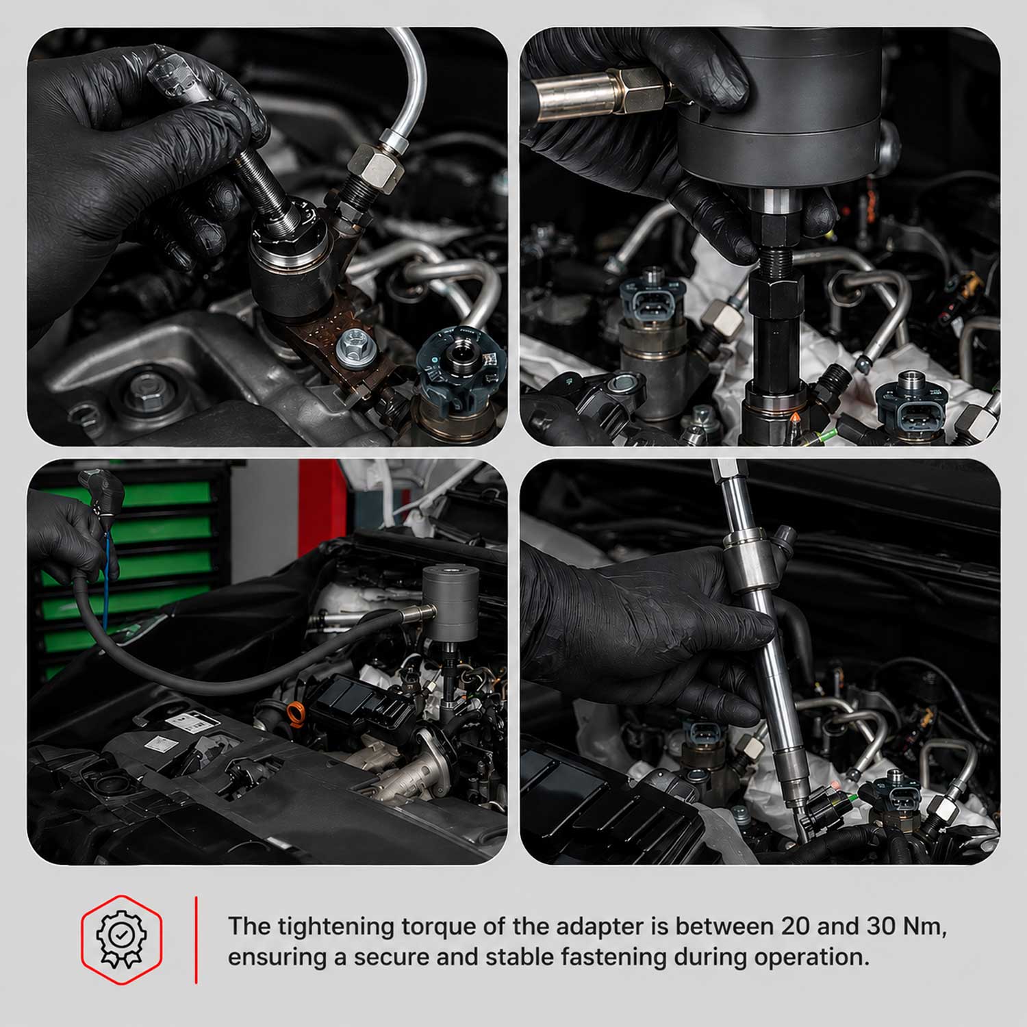 Trusa presa extractor pneumatic pentru injectoare forta 1000 NM 21 piese BOSCH delphi denso SIEMENS