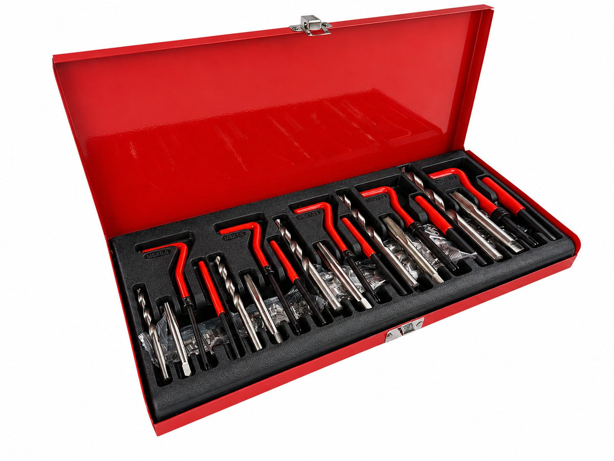 Trusa reparat filete m5 m6 m8 m10 M12 131 piese GEBO TOOLS