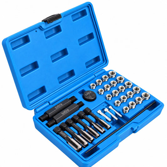 Trusa reparatie filet bujii incandescente m8, m10, M12, m14 33 piese