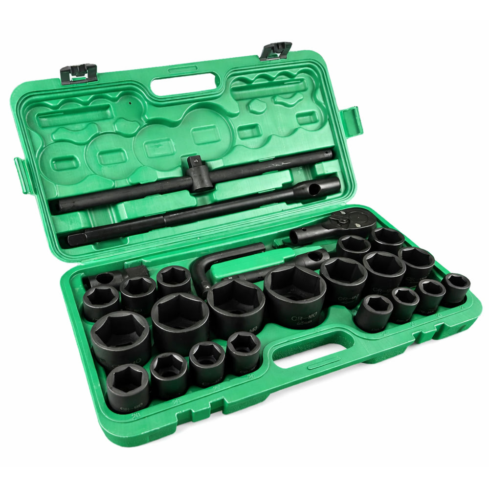 Trusa tubulare de impact in metric cu clichet 3/4" 1" 26 piese GEBO TOOLS