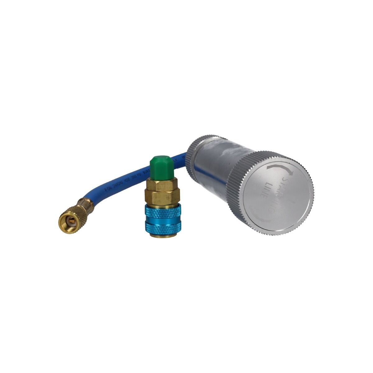 DISPOZITIV, POMPA DE DOZARE ULEI CU VOPSEA UV FLUORESCENT SI CUPLAJ RAPID LP PENTRU DETECTAREA SCURGERILOR DE FREON