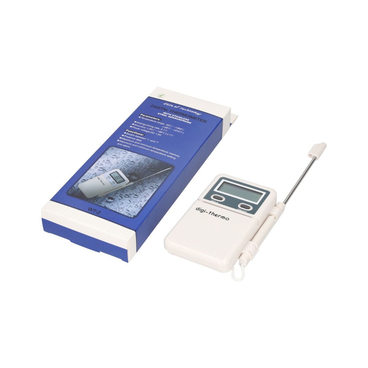 TERMOMETRU DIGITAL CU SONDA 1M PENTRU SISTEME CLIMATIZARE -50  +300 ⁰C