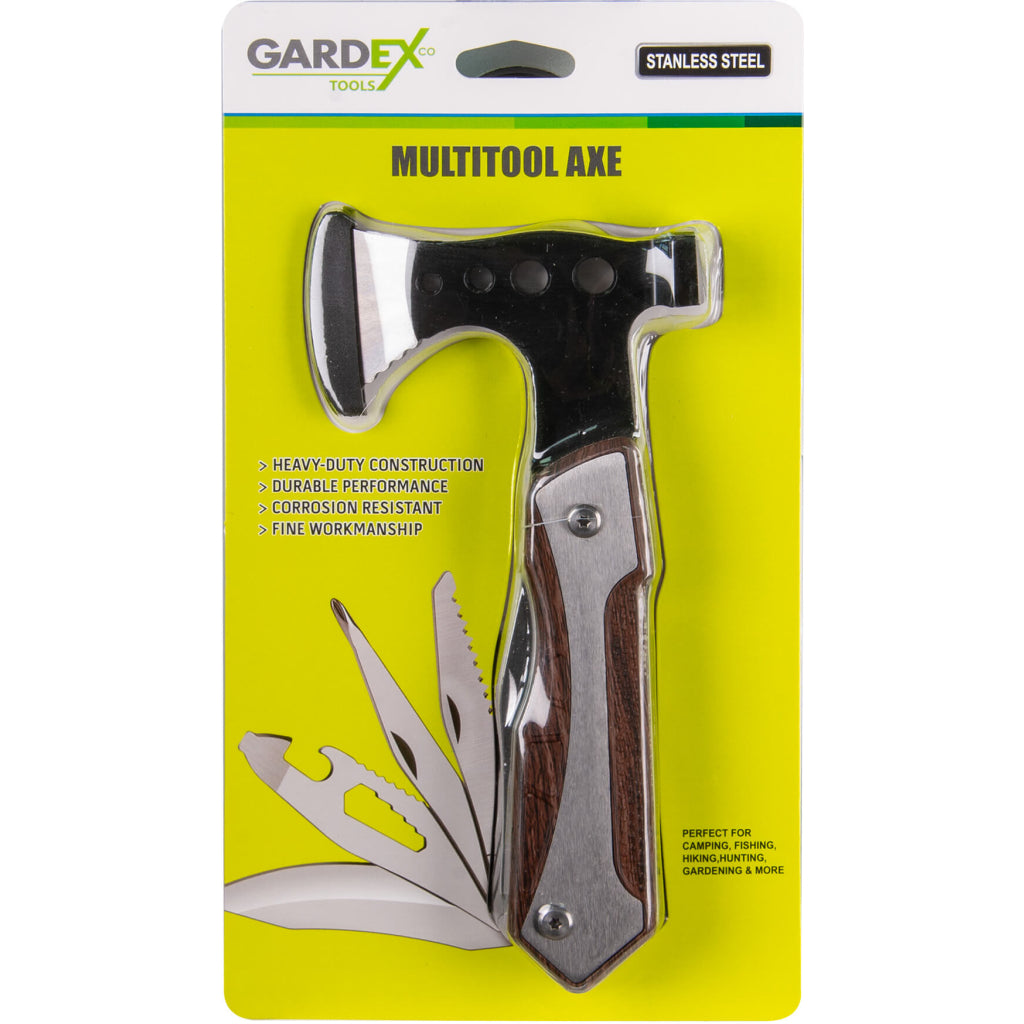 Unealta multifunctionala topor, briceag pentru camping axe GX GARDEX