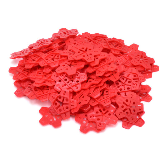 SET ﻿DISTANTIERE PENTRU GRESIE SI FAIANTA TIP STELUTA 1-3MM 5 IN 1 100 PIESE