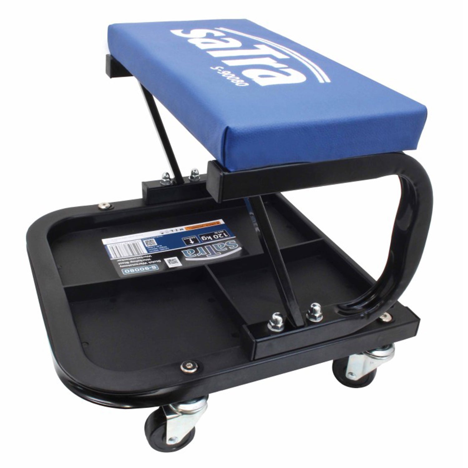 SCAUN DE ATELIER MOBIL PE ROTI CU TAVA PENTRU SCULE - CAPACITATE 120KG - SATRA