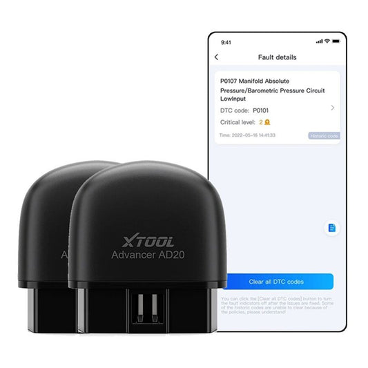 TESTER DIAGNOZA AUTO XTOOL ADVANCER AD20 PRO BLUETOOTH OBD2 COMPATIBIL ANDROID SI IOS