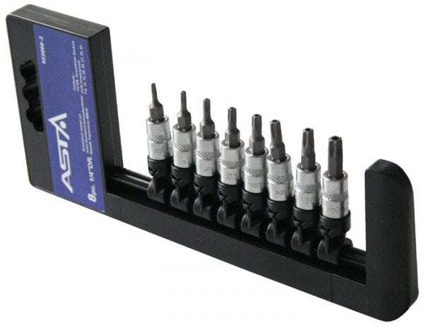 SET BIT TORX CU LOCAS 1/4 T8-T40 8 PIESE
