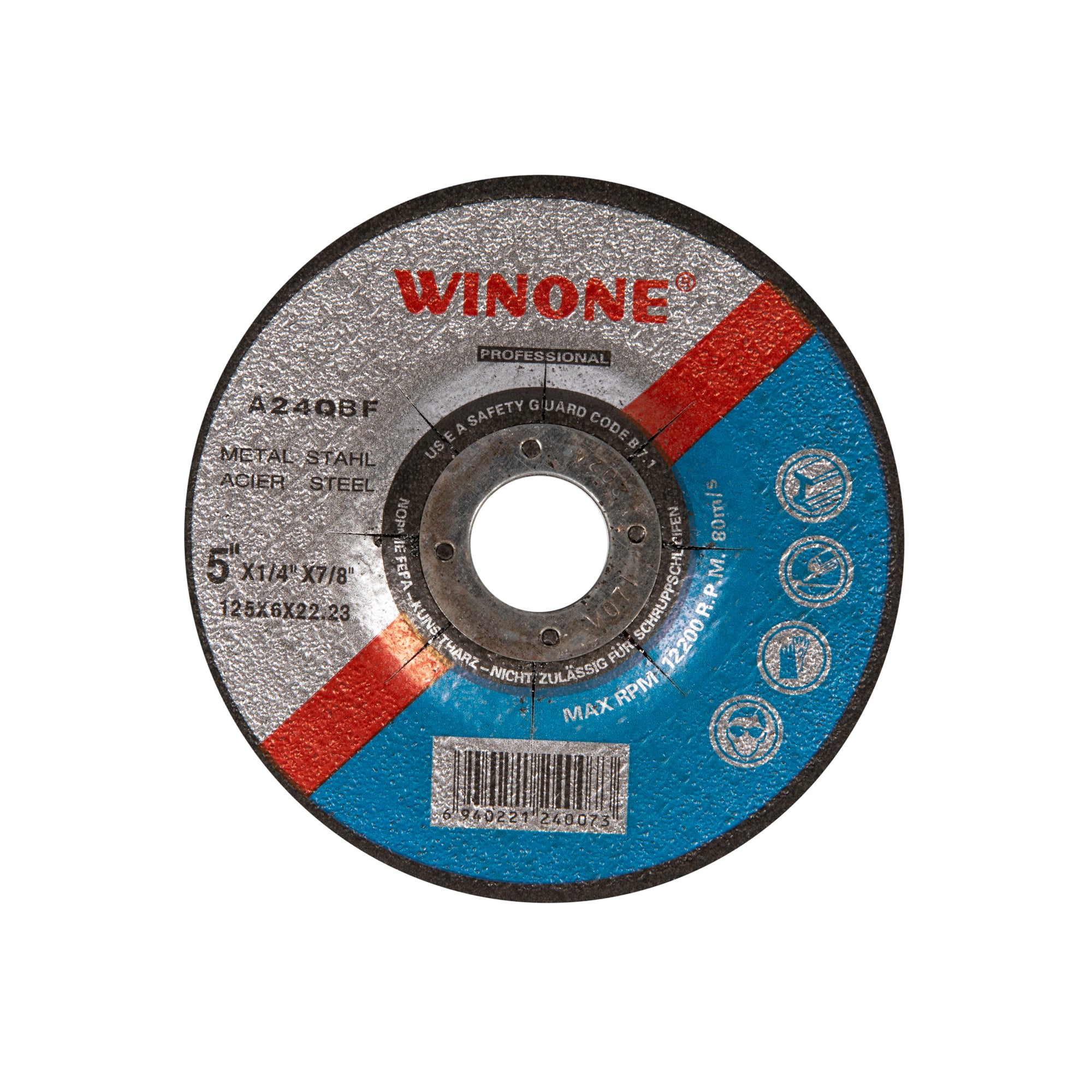 SET 5 BUCATI DISC PENTRU POLIZAT DIAMETRU 125*22.2MM GROSIME 6MM DETOOLZ