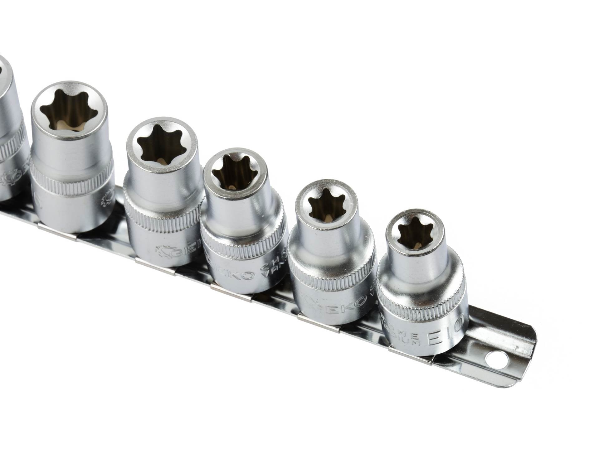 SET TUBULARE SCURTE PROFIL E- TORX 1/2 10-24MM 10 PIESE
