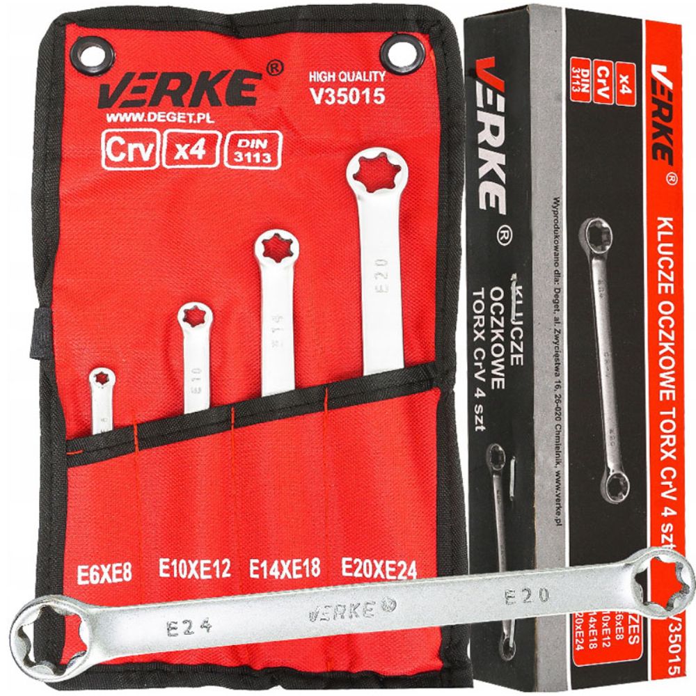 SET CHEI INELARE DREPTE PROFIL-E TORX E6-E24