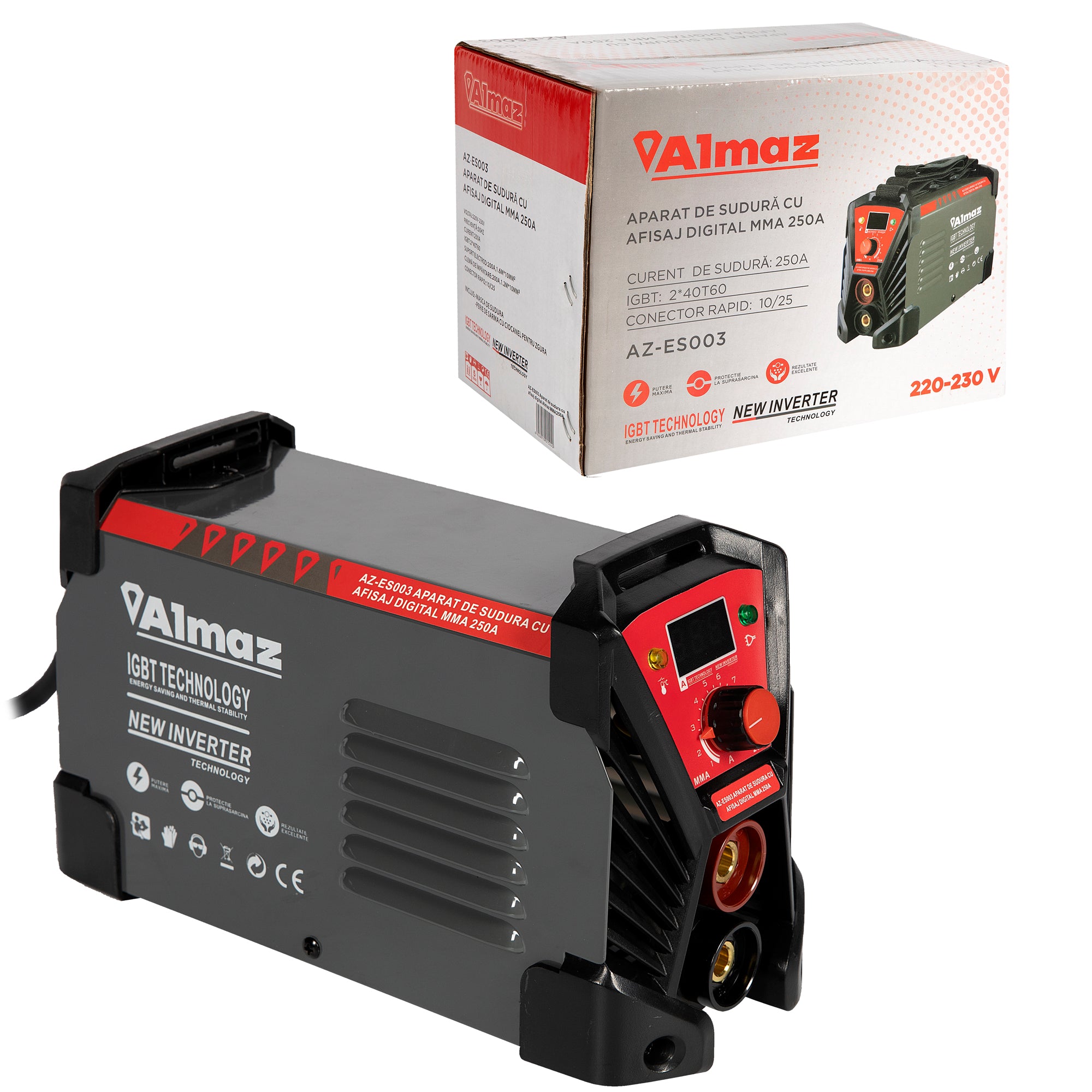 APARAT DE SUDURA DIGITAL MMA 250A ALMAZ