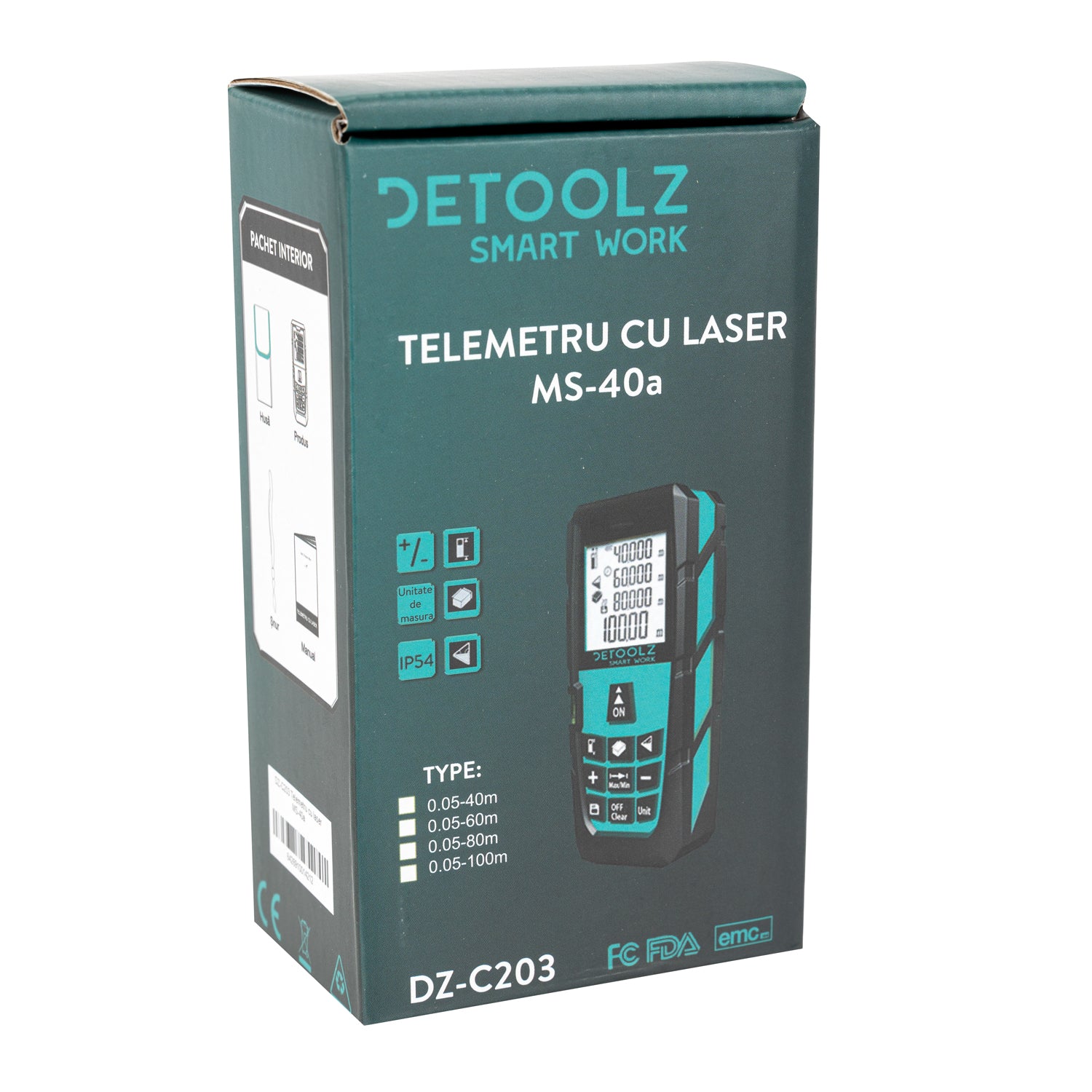 TELEMETRU CU LASER 0-40M MS-40A DETOOLZ